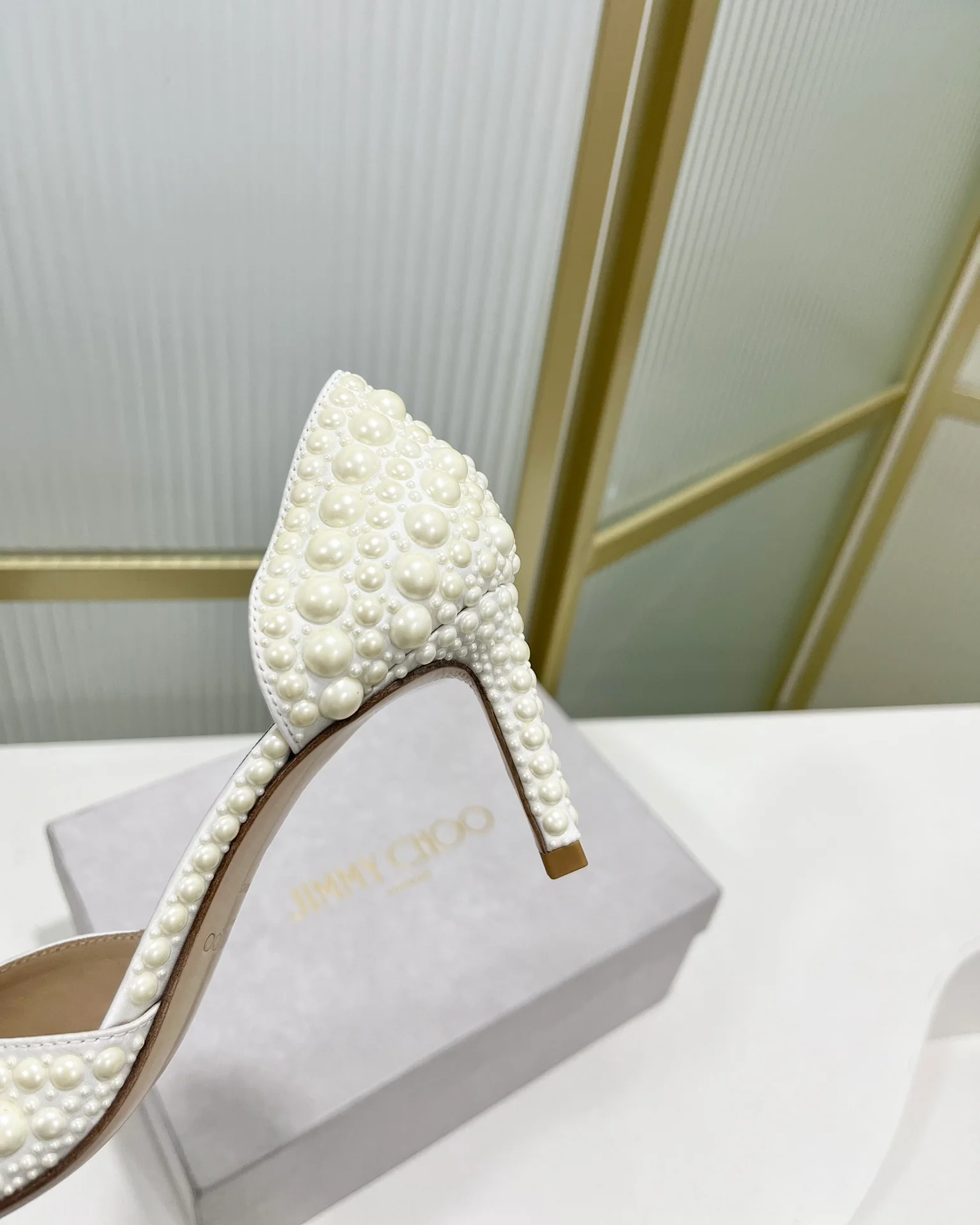 Сандалии Jimmy Retro Pearl Series Flat Sandals - 8-5 см - белые
