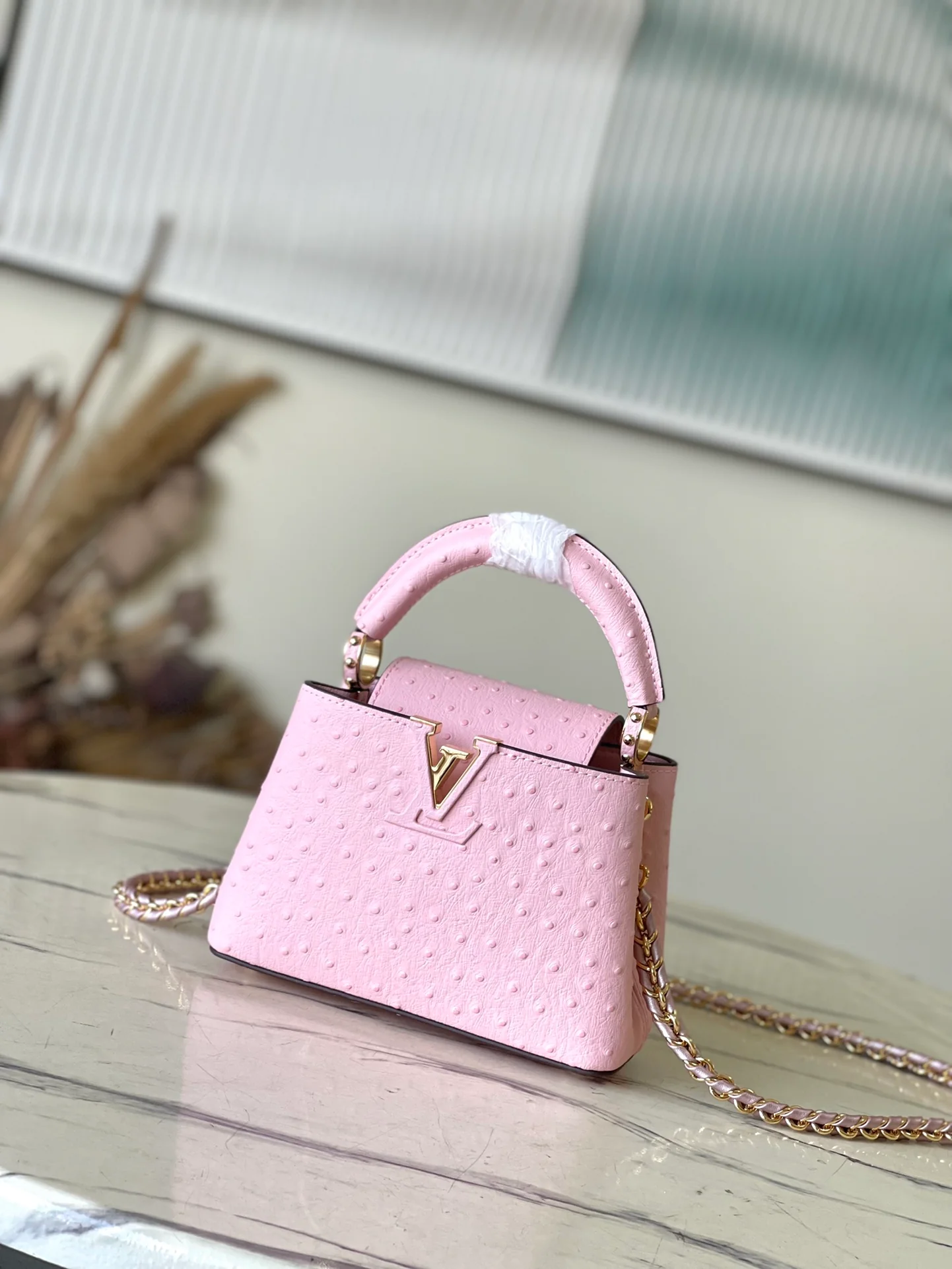 n48865-LV-capucines-yhl-pink мини-принт страуса