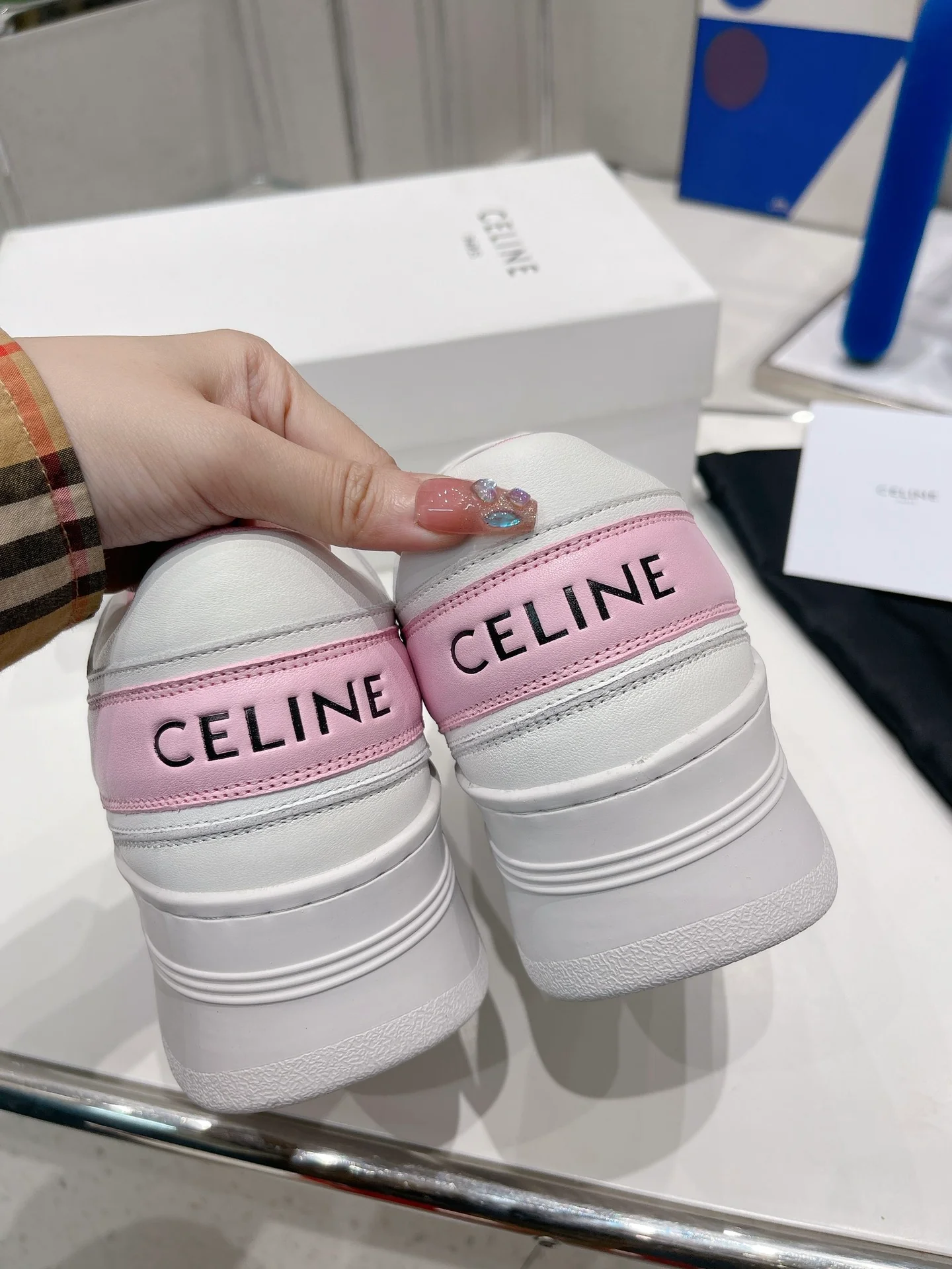 Белые кроссовки на платформе Celine - повседневная обувь - спортивная обувь