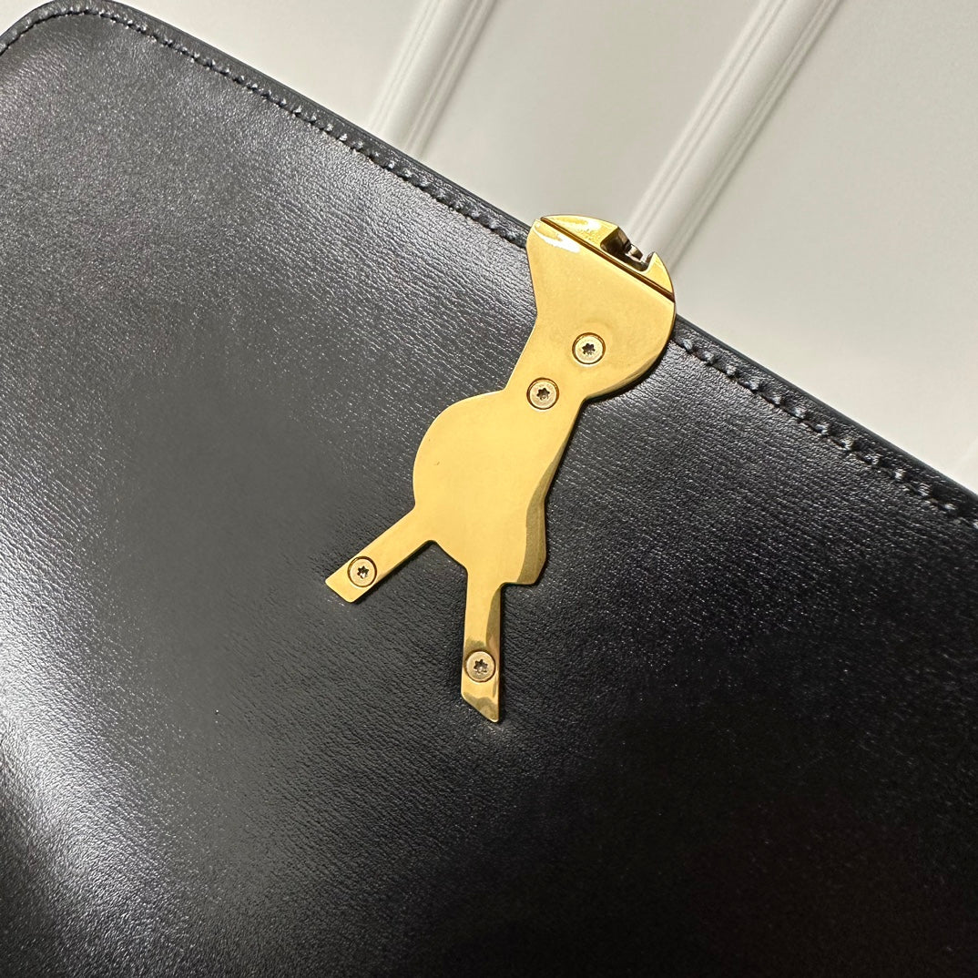 YSL Box Saint Laurent Tofu Bun Large Black