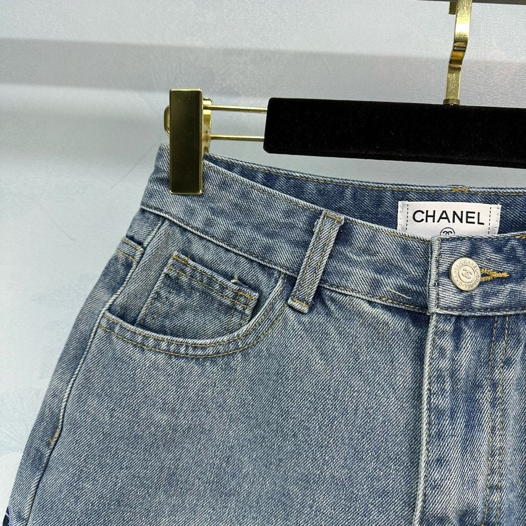 Новые летние джинсовые шорты Chanel 2403