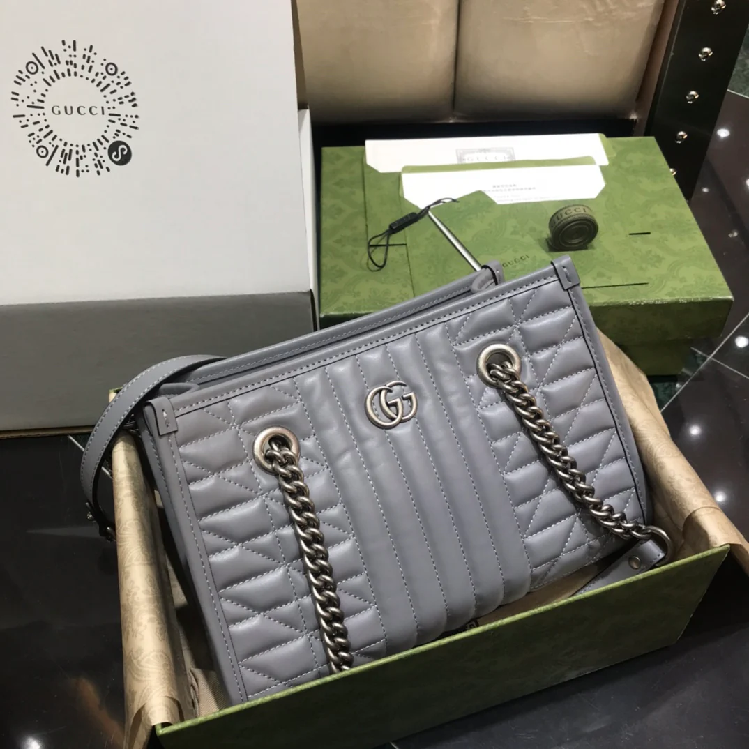 Маленькая сумка-шоппер Gucci Marmont из геометрической серии - 2 шт.