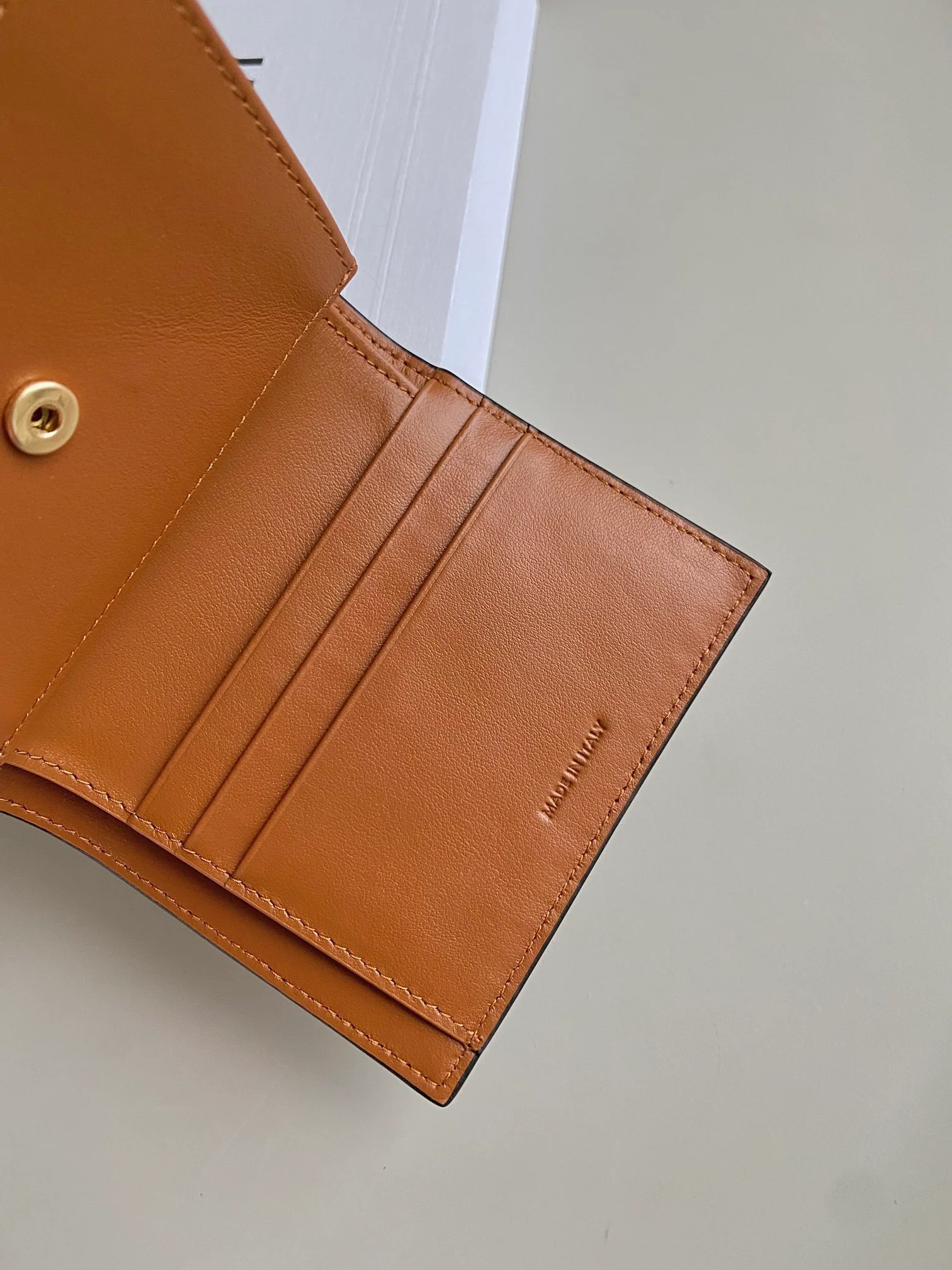 Celine-TRIOMPHE 三折卡包钱包 老花棕