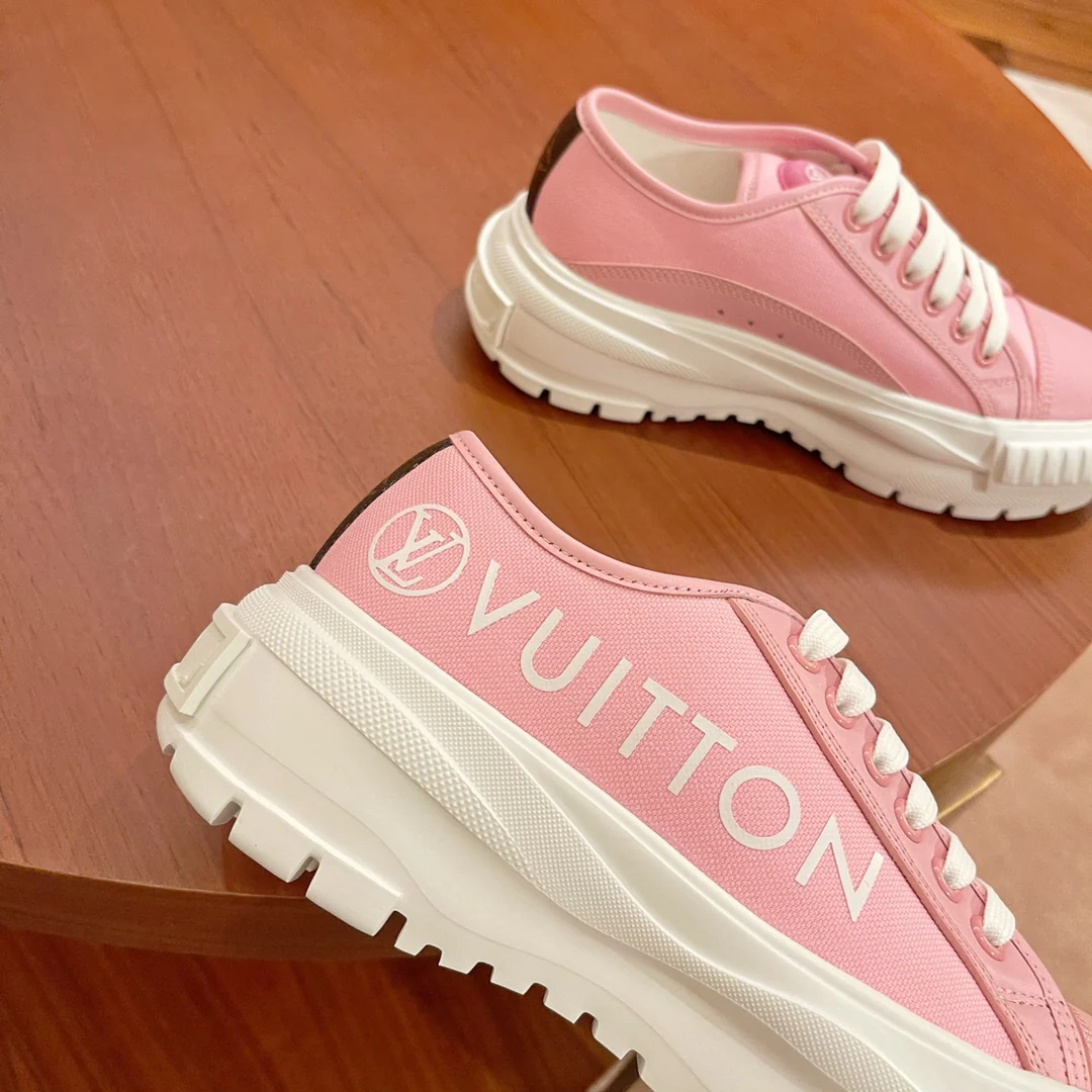 Обувь LV - LV Squad - Весна 2022 - Повседневные туфли на платформе - Розовые