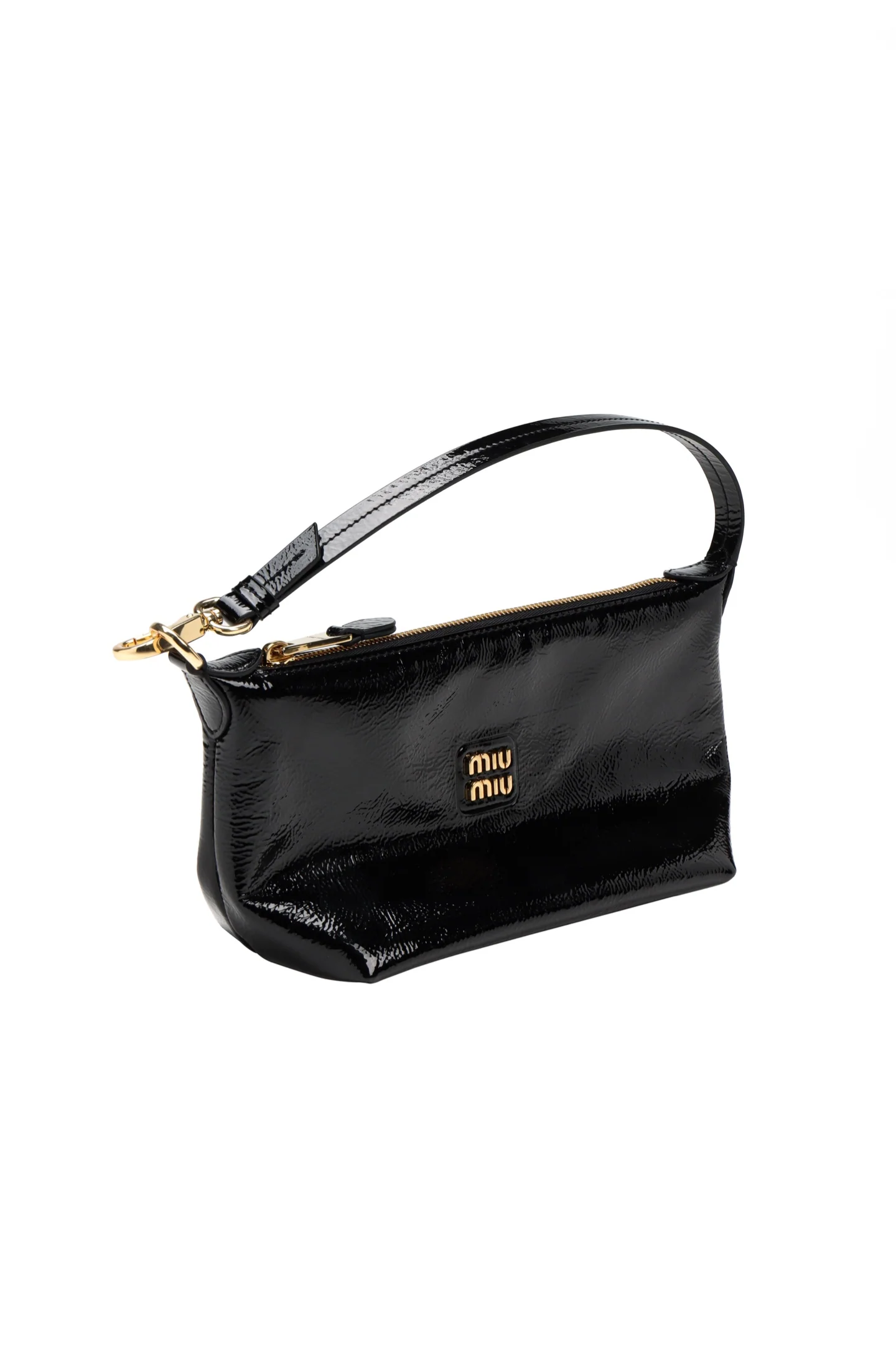 Косметичка/сумка для обеда из лакированной кожи Miu Miu