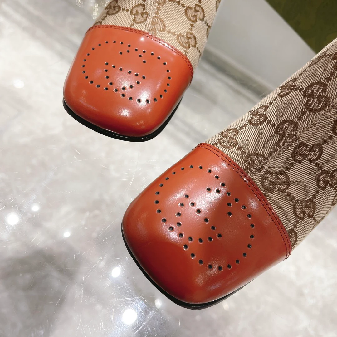 Gucci - 2022 - Уличная пряжка - Винтажные высокие сапоги - Сапоги для верховой езды - 4