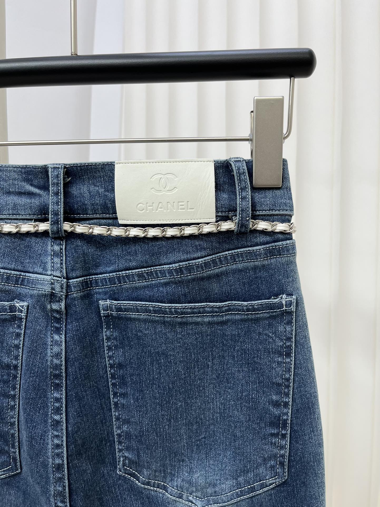 Джинсы Chanel 2403 Gradient Flared Jeans - 1