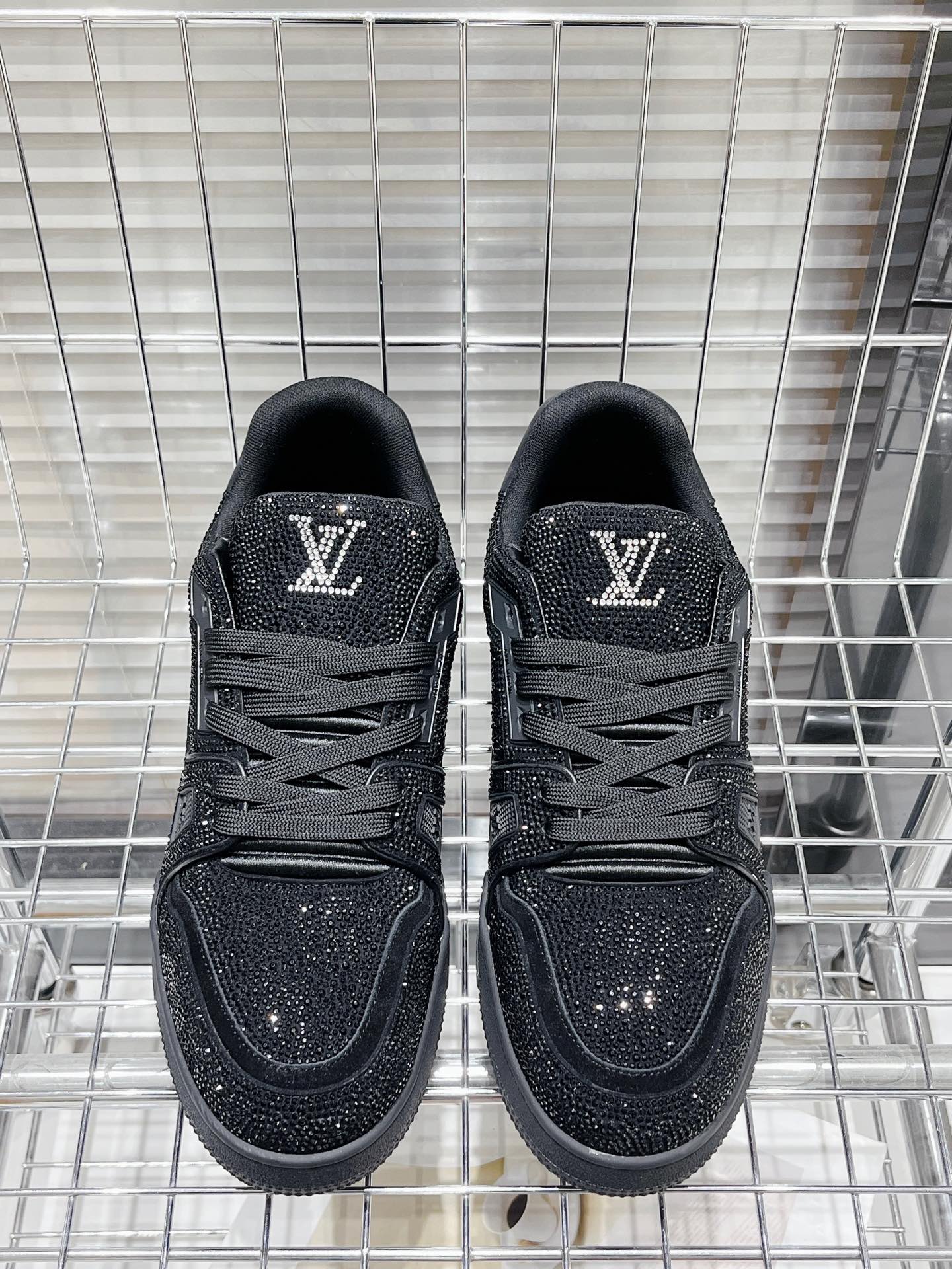 Кроссовки LV Trainer - обувь для скейтбординга - глянцевый черный - унисекс