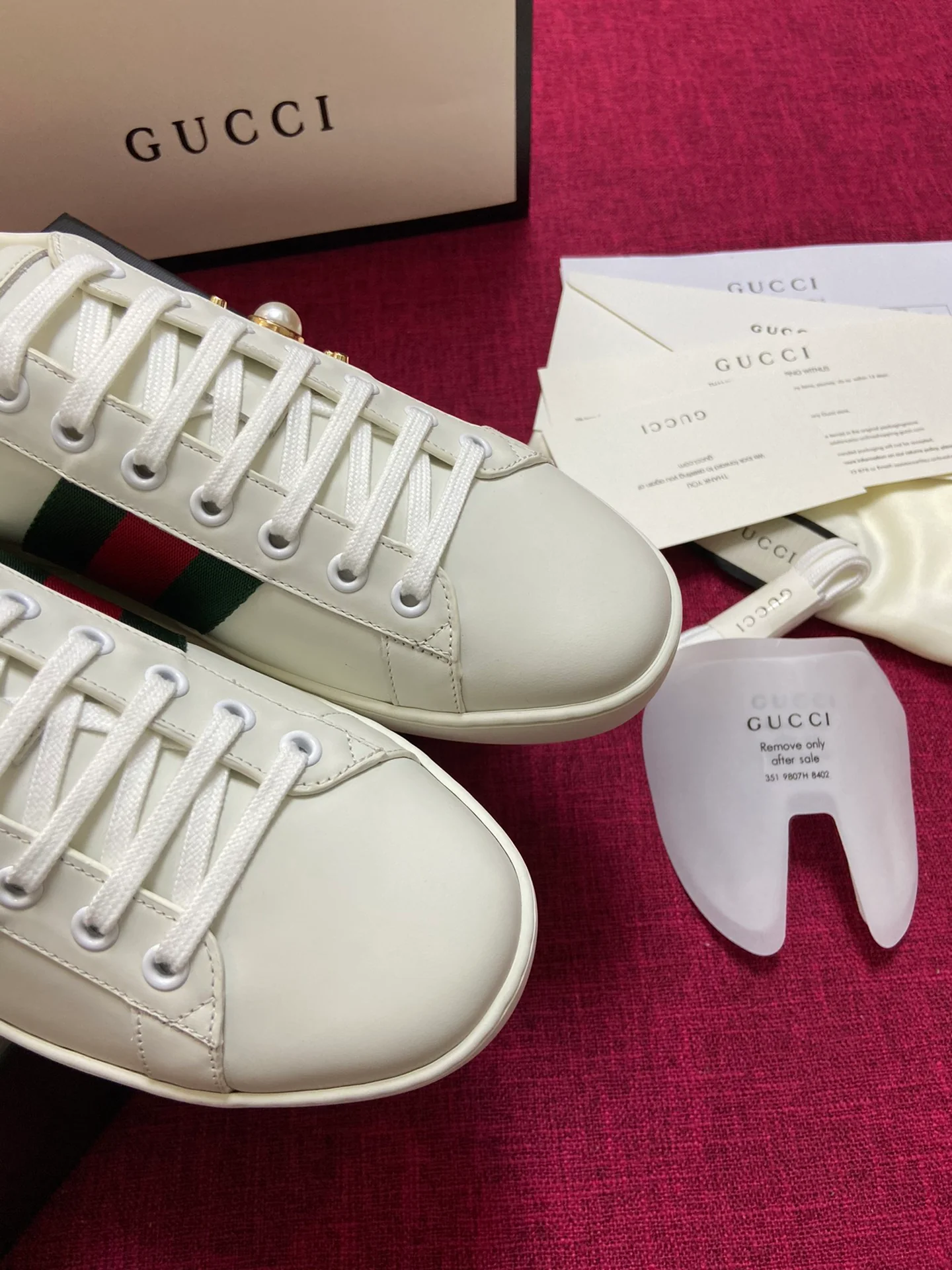 Gucci - Белые кроссовки - Кроссовки - Повседневная обувь - 11