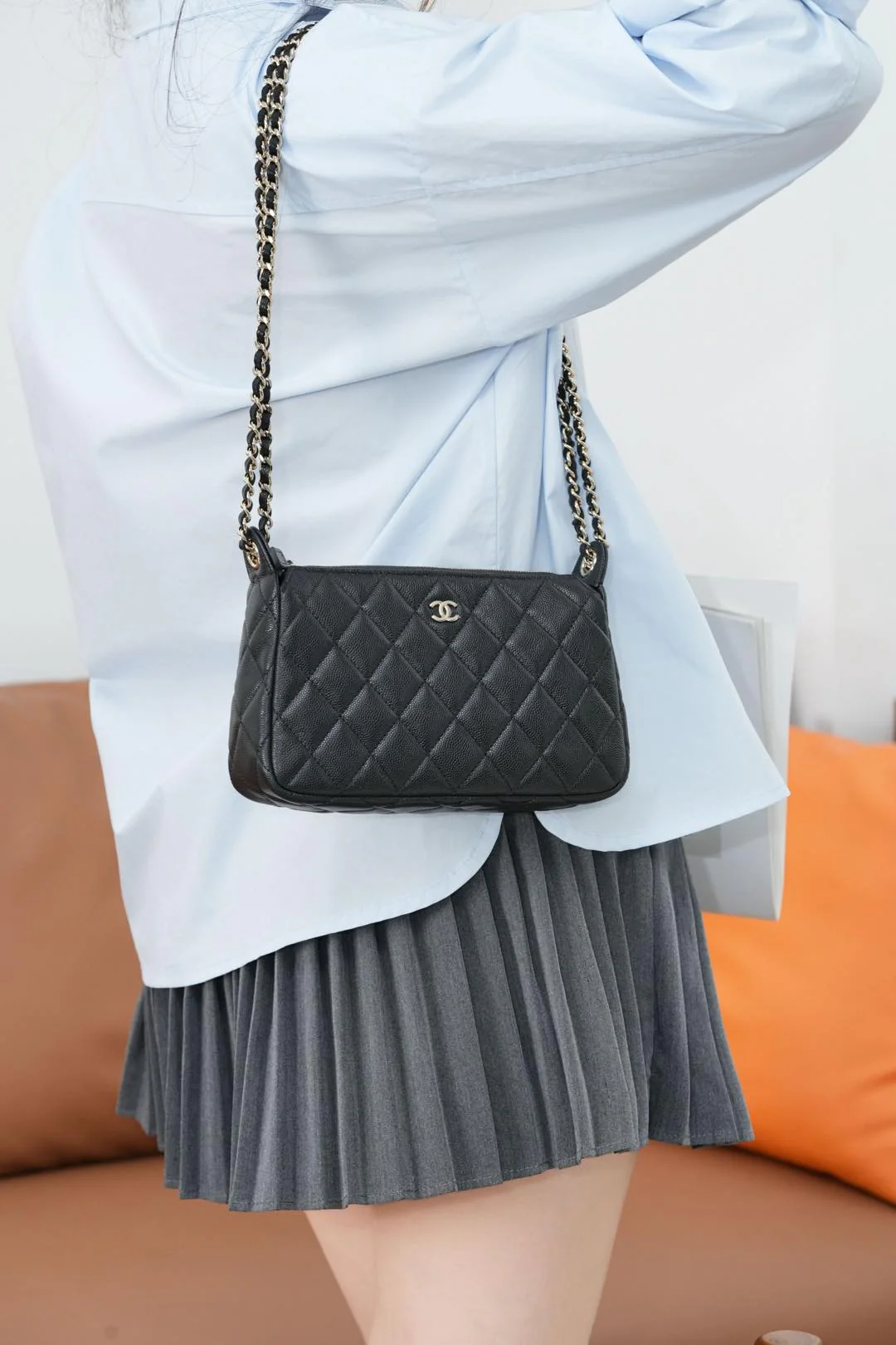 Chanel - Сумка Hidden Mahjong - Черная с золотой фурнитурой