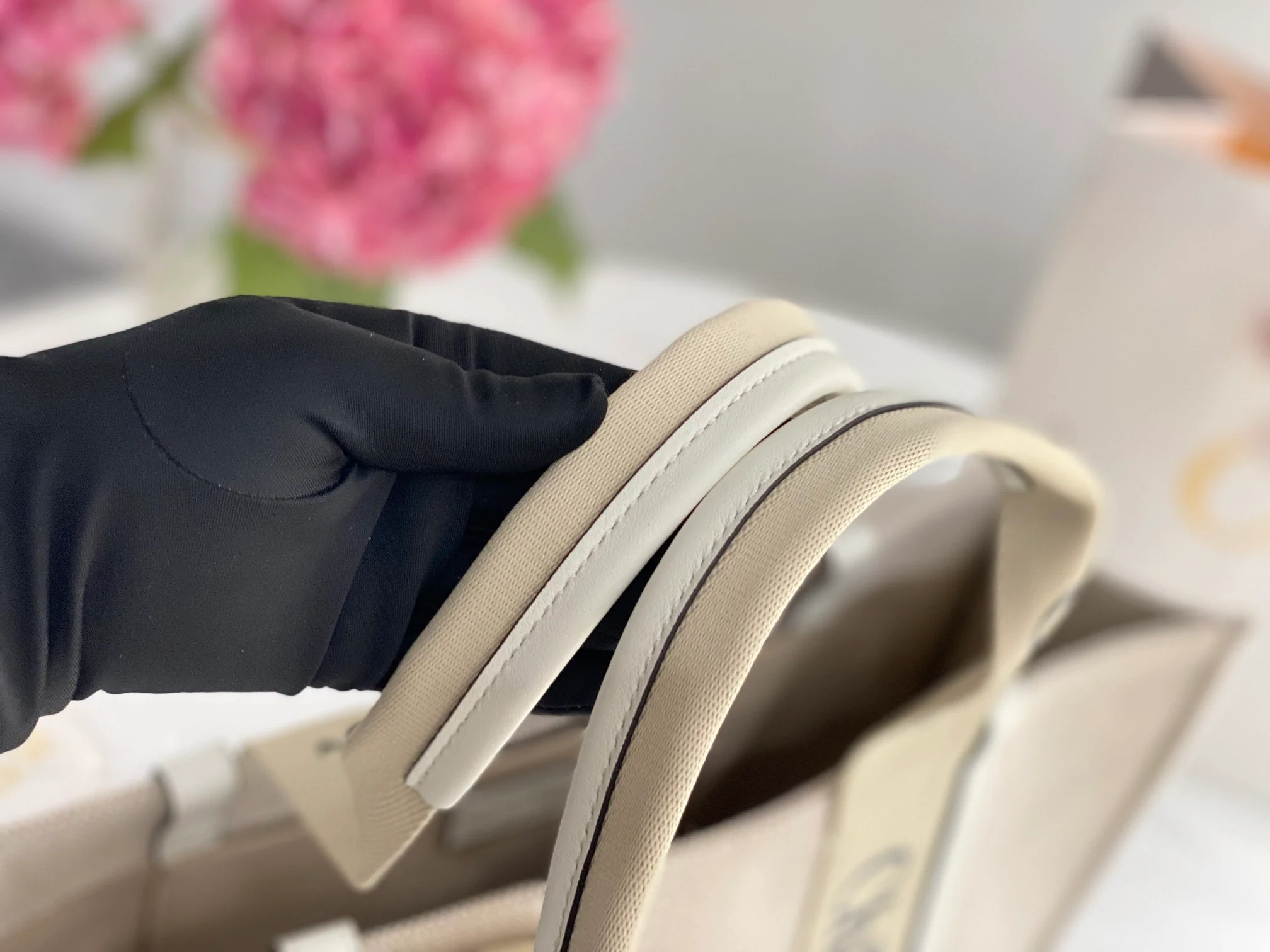 Сумка-тоут Chloe Woody - белая - большая