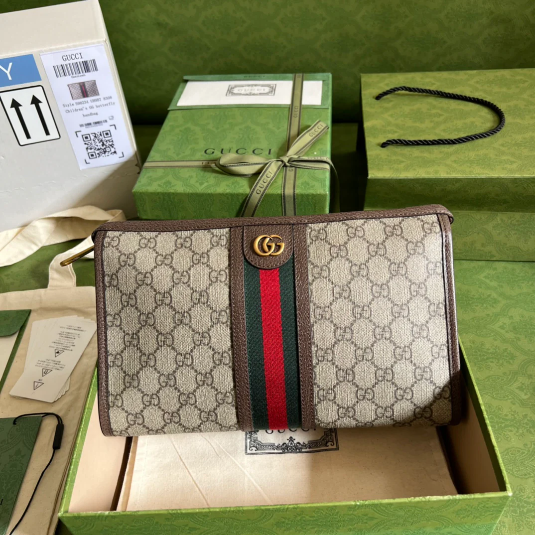 Средняя квадратная сумка Gucci Ophidia - 28 см (5х18х9 см)