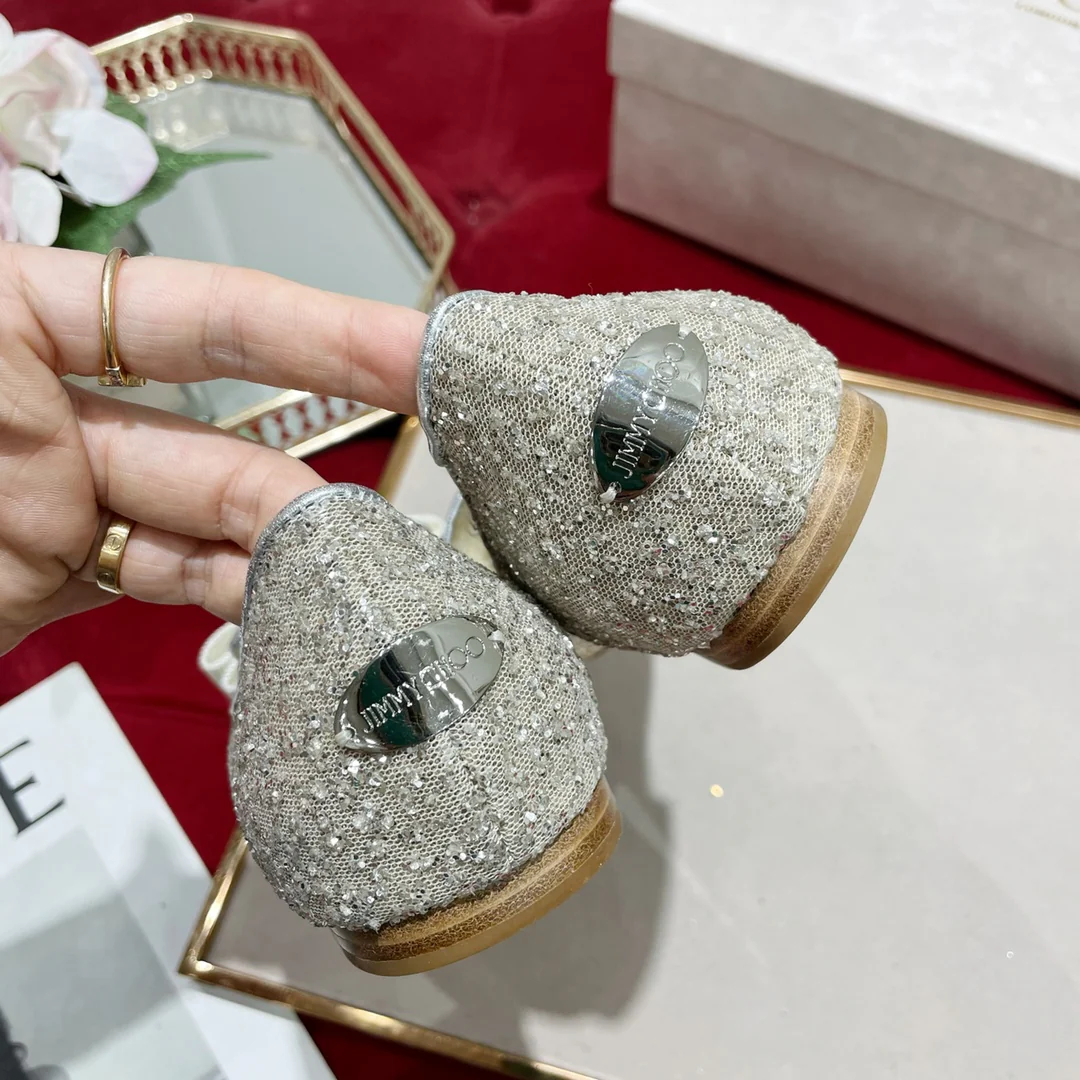 Джимми - Галстук-бабочка - Туфли с острым носком - Туфли на плоской подошве