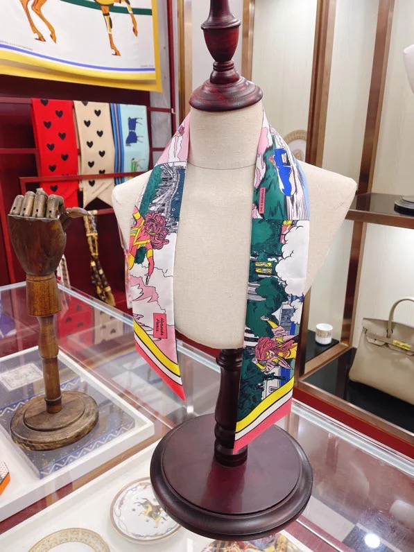 Hermes - Новая коллекция твилли - 5-86 см - 100% шелковый твилл, двусторонний - 4