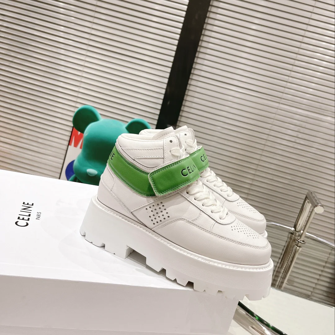 Повседневные высокие кроссовки на платформе Celine 2022 года — размеры 35-45