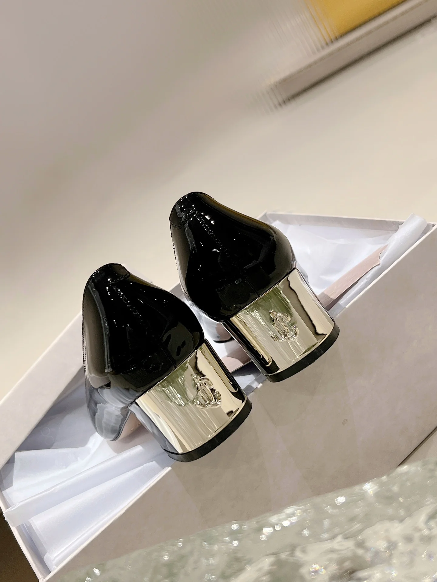 Jimmy - Лакированные туфли на высоком каблуке - Черные