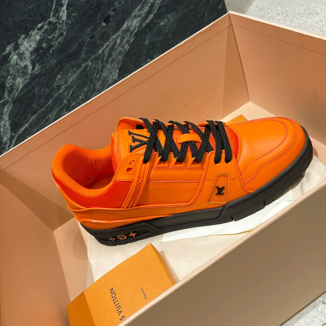 Обувь LV - LV Trainer, последняя модель - кроссовки серии Rainbow - 1