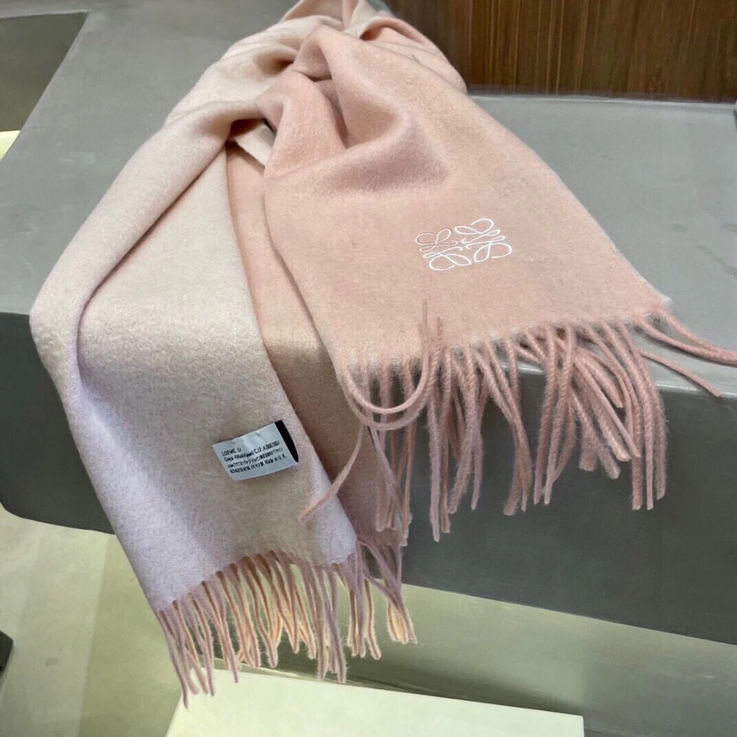 Шарф ?Лолита? с вышивкой ?Водяная рябь? — 100 г — Кашемир — Абрикосовый