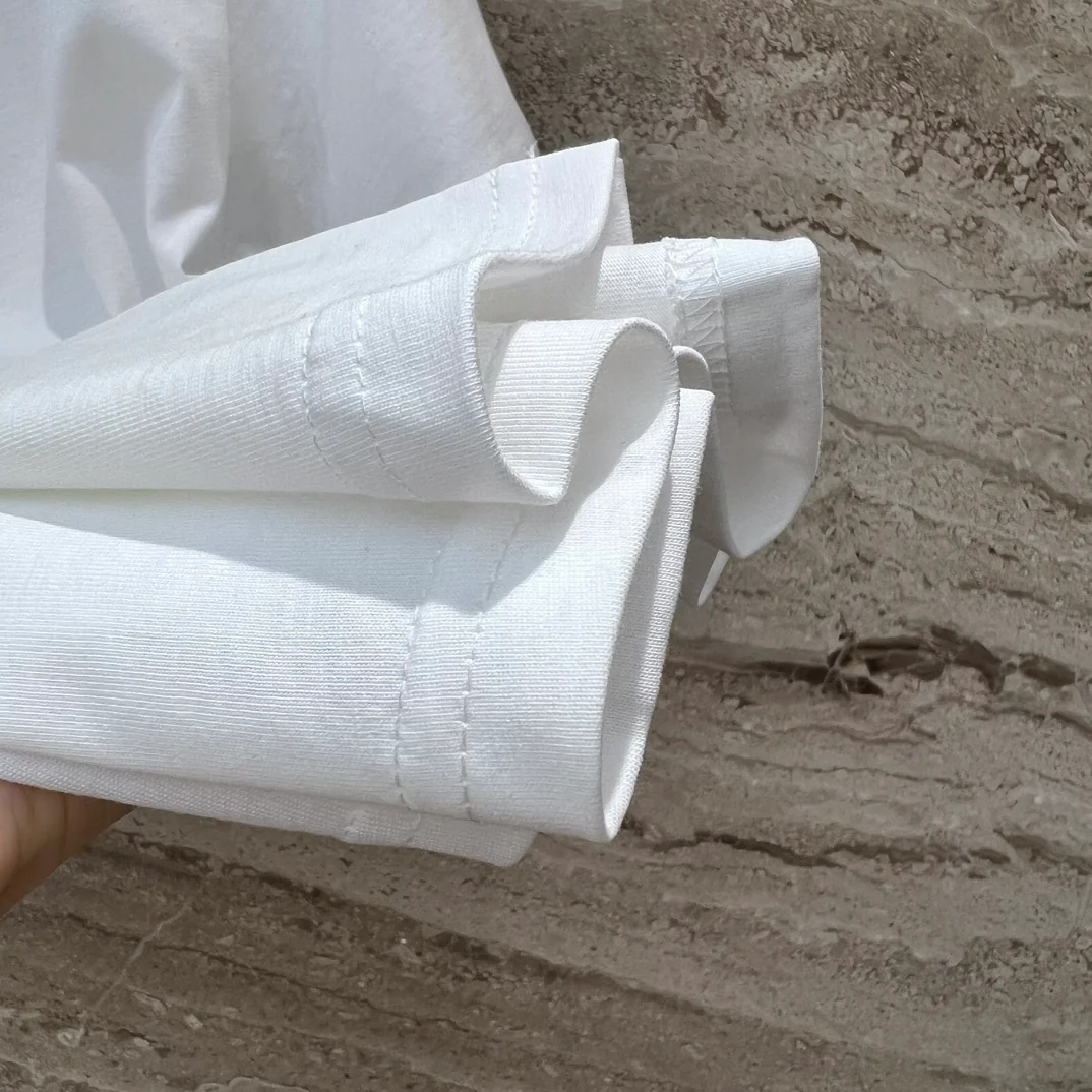 Футболка Fendi-2403-24ss Весна/Лето, новая модель, с принтом 