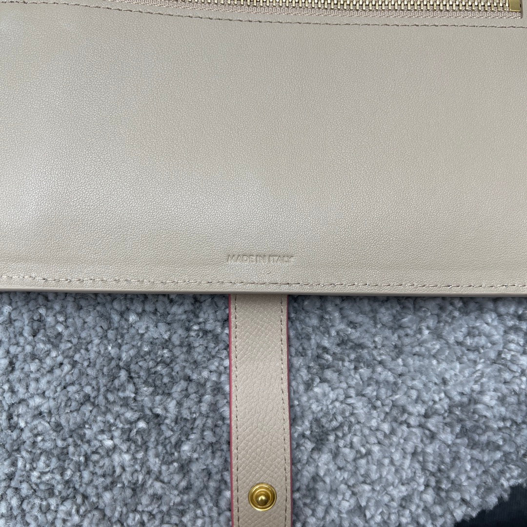 Длинный кошелек Celine - Кошелек с ремешком из крупнозернистой телячьей кожи - 5