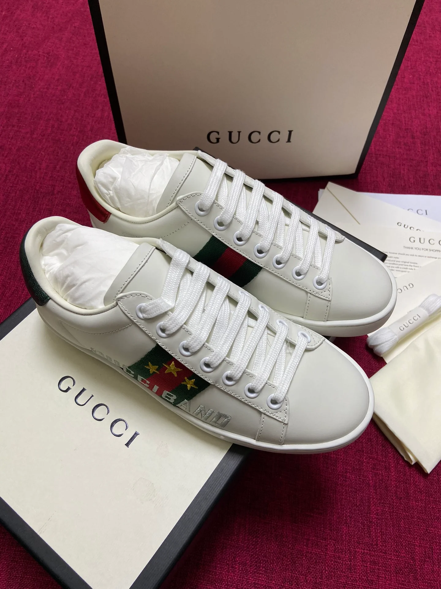 Gucci - Белые кроссовки - Кроссовки - Повседневная обувь - 4