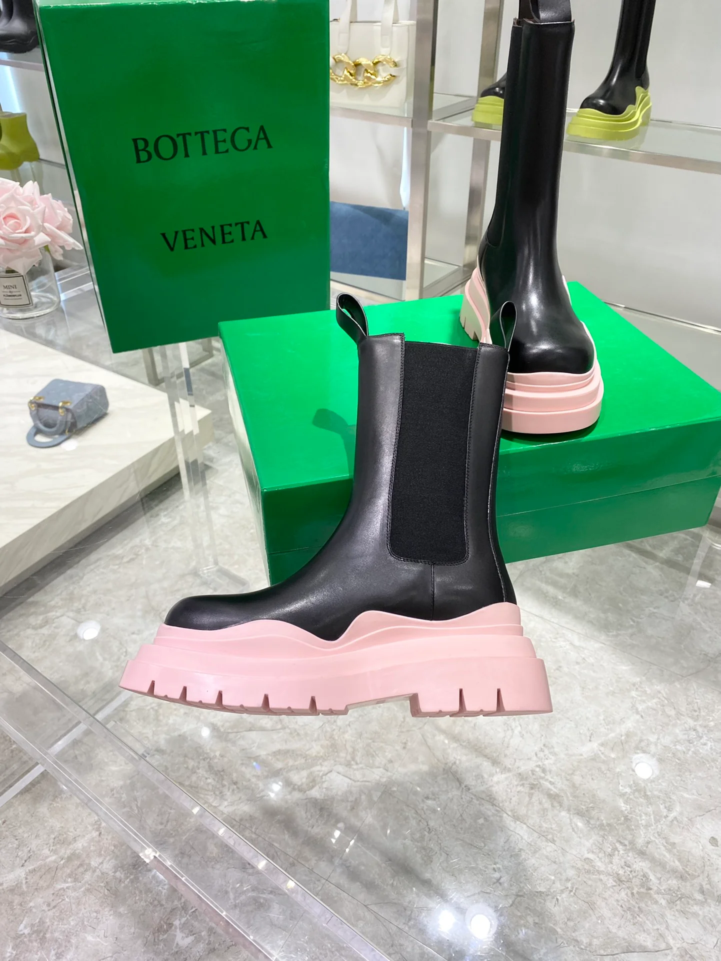 Обувь BV - BV - основа - до середины икры - ботинки Martin на платформе