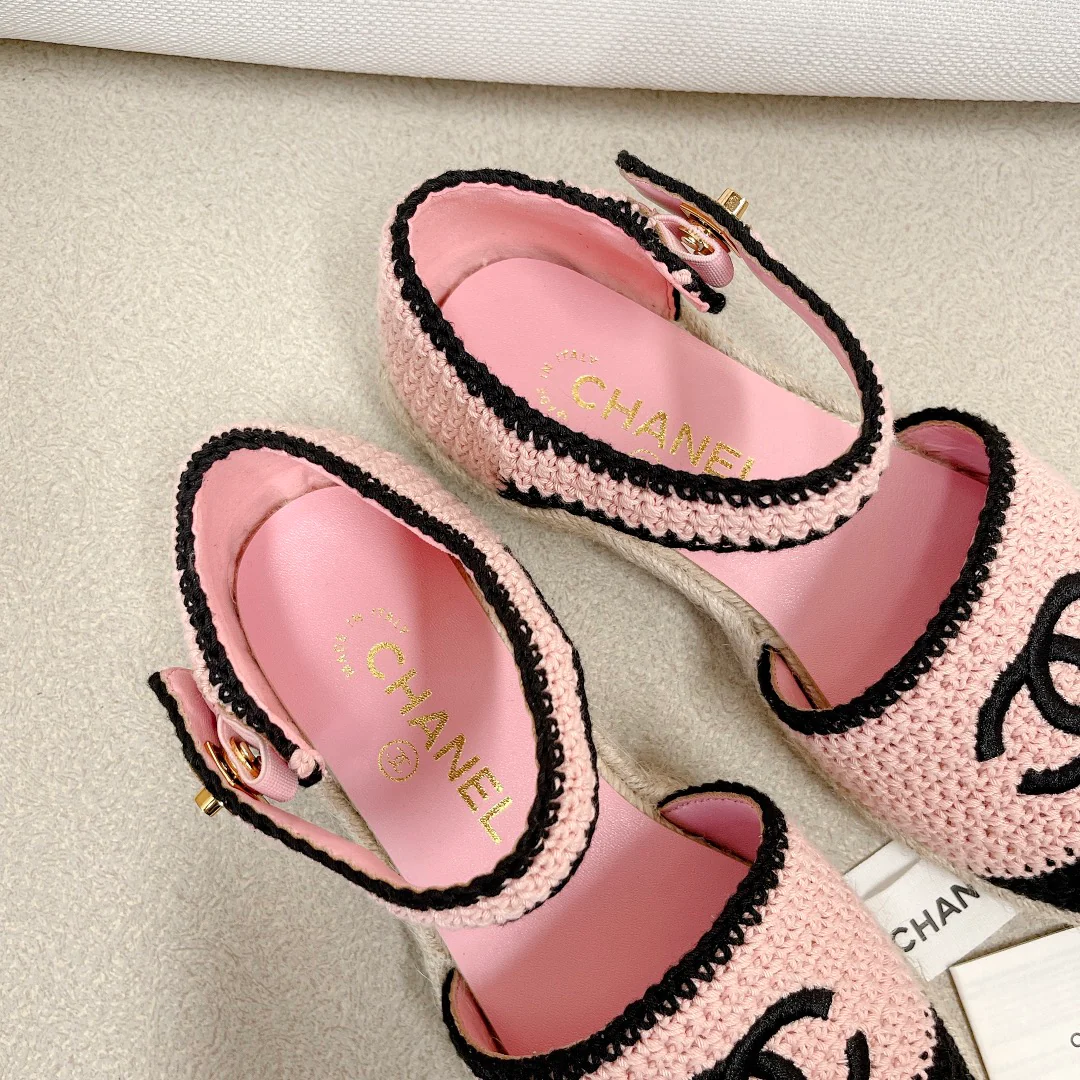 Chanel - Вязаные балетки