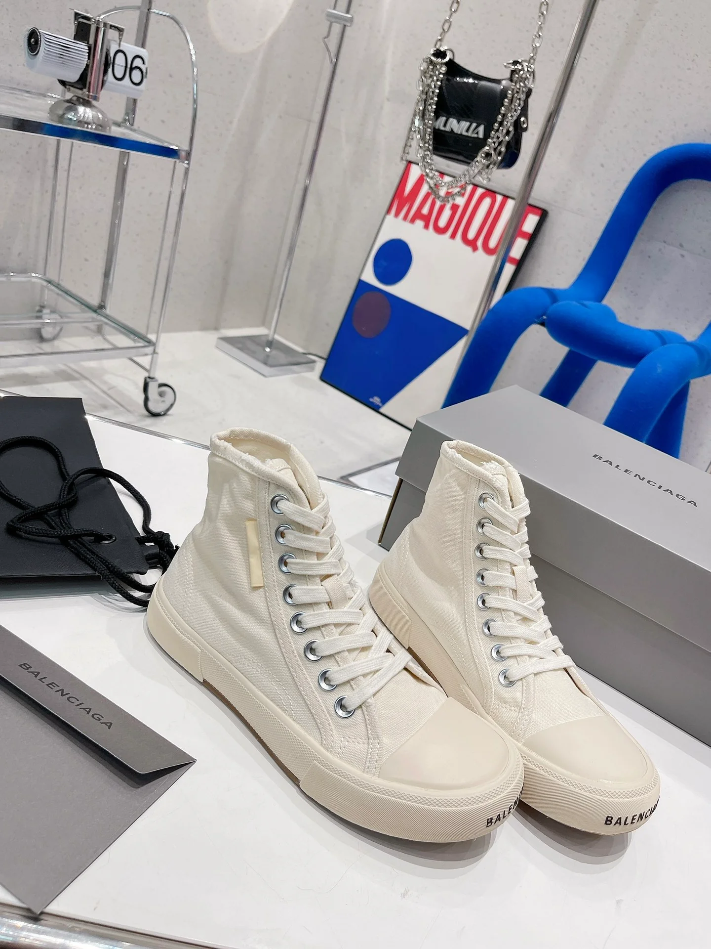 высокие парусиновые кеды Balenciaga