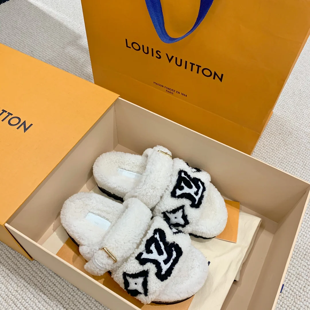 Меховые тапочки LV Paseo Comfort Series 