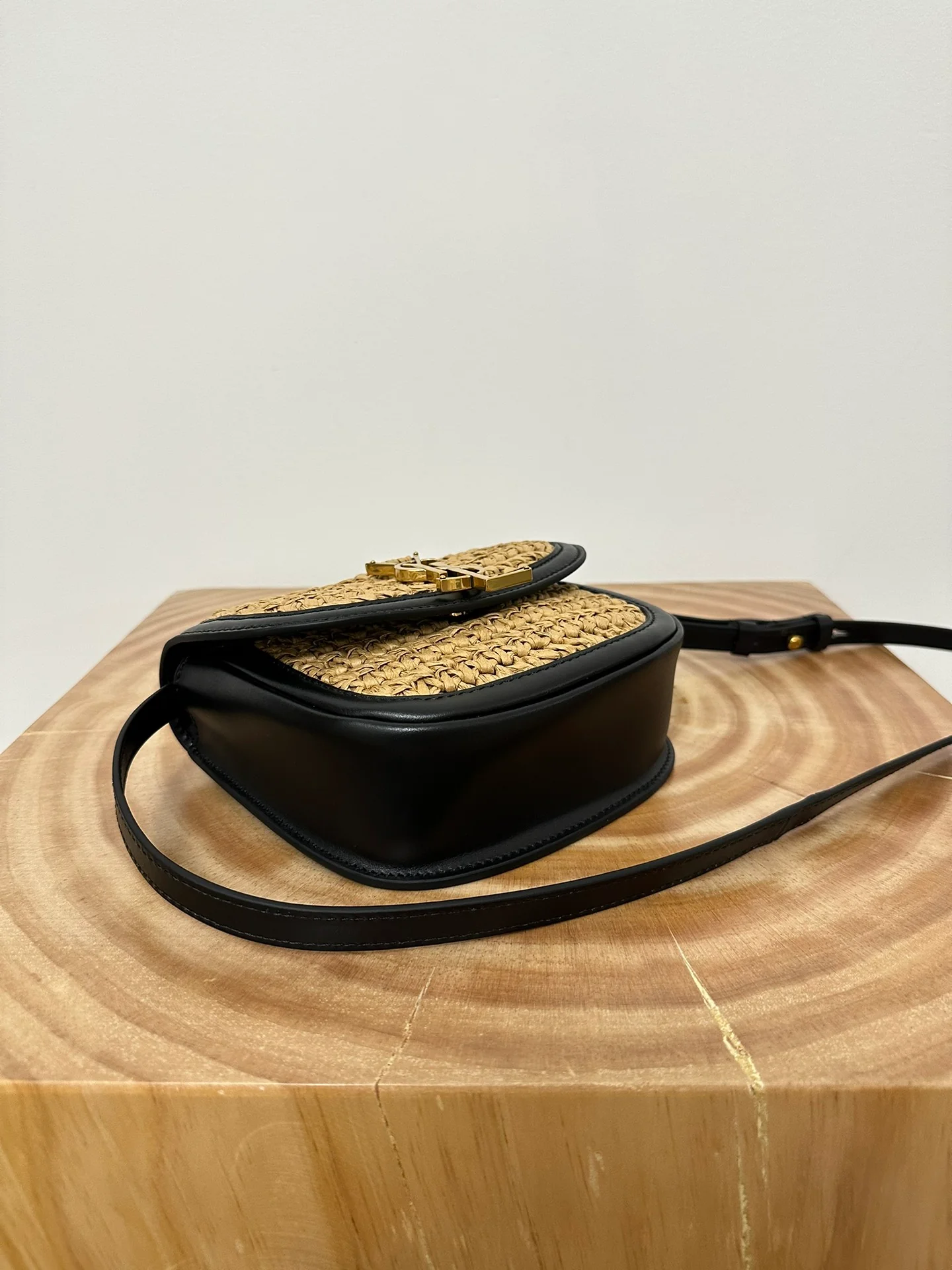 YSL-kaia-small-saddle bag-straw series