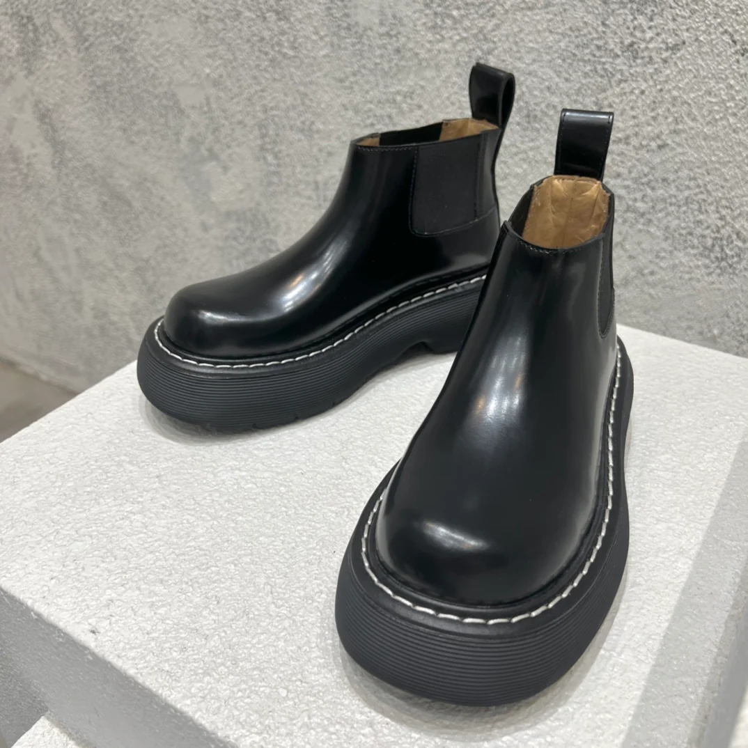 BV-22ss - Британские ретро-ботинки с низким голенищем - Унисекс - Черные