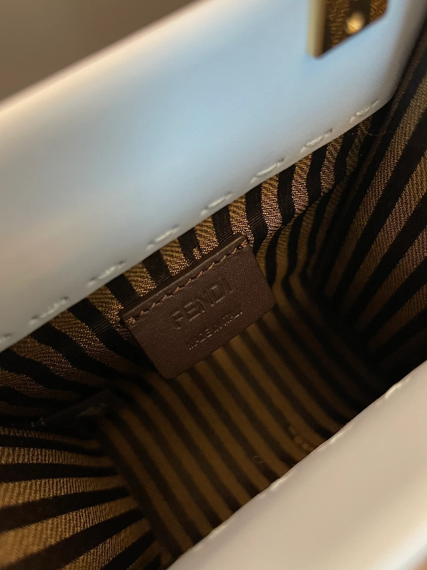 Сумка-тоут Fendi Sunshine - Мини - Светло-голубая