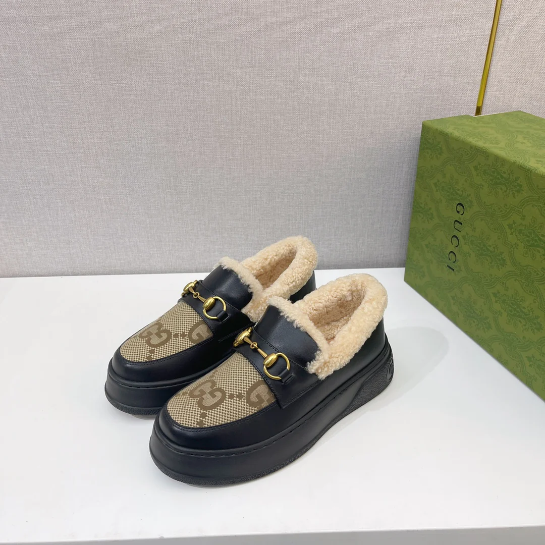 Gucci - Меховые зимние сапоги