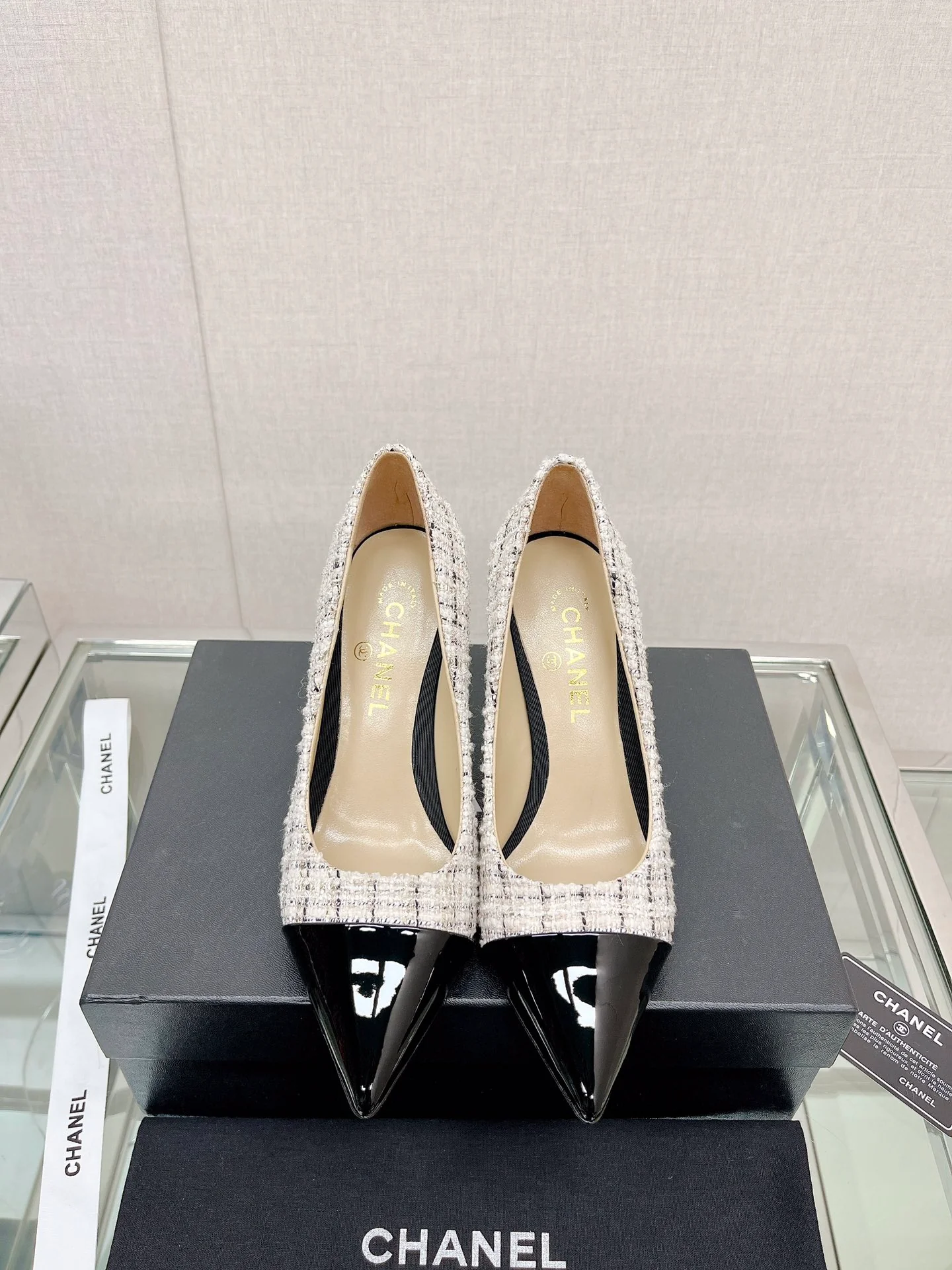 Туфли на высоком каблуке Chanel Coco Pearl - 8-5 см