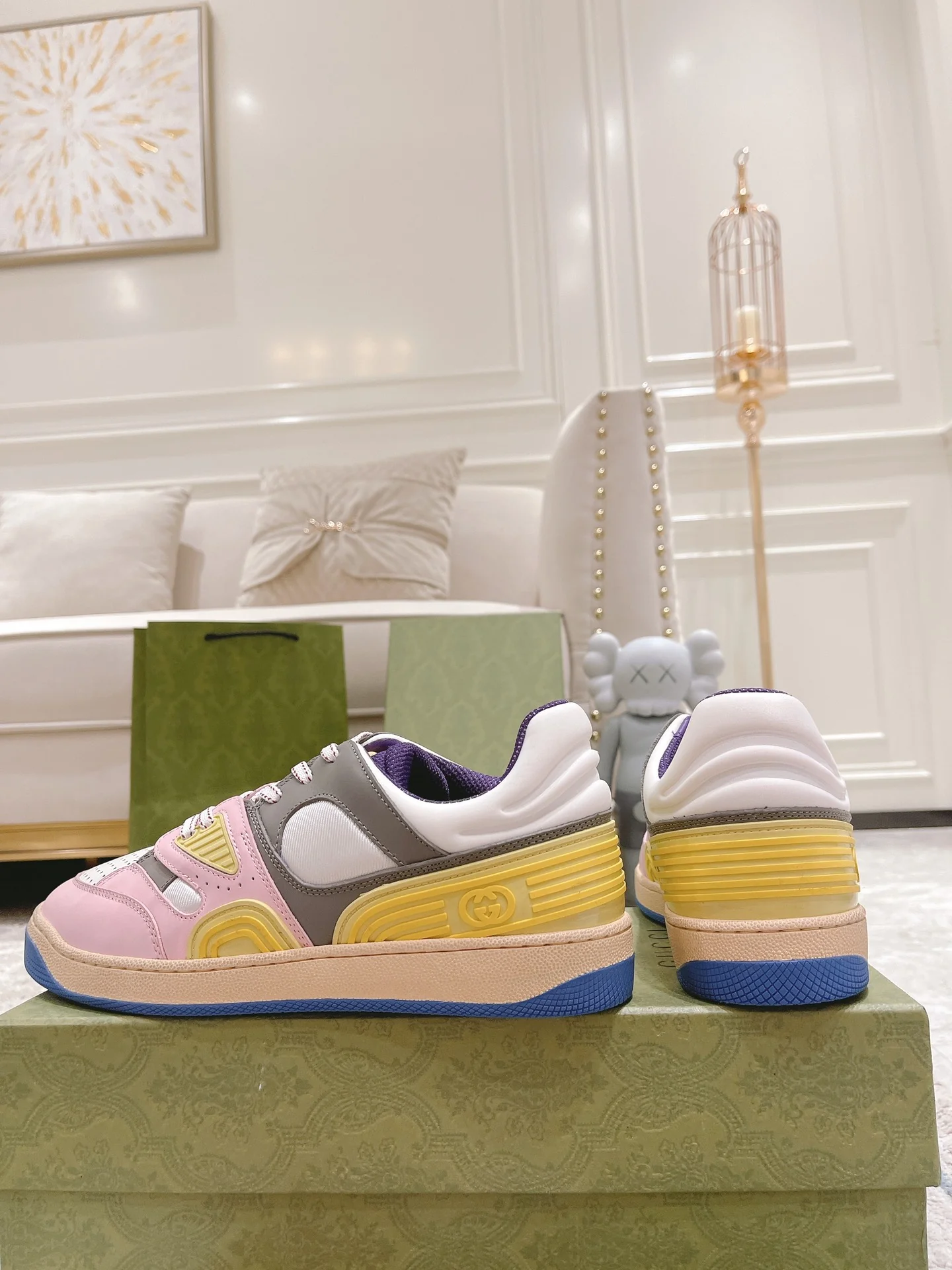 Коллекция Gucci с Недели моды в Милане 2022 — Корзина — Серия кроссовок — Парный стиль