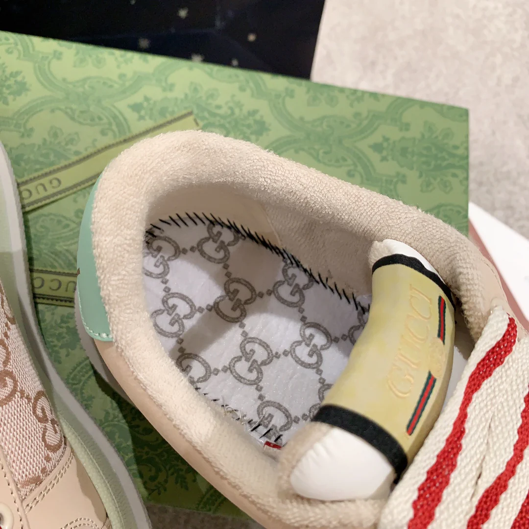 Новинка Gucci 2023 года - Туфли на платформе Dirty Shoes - Розовые