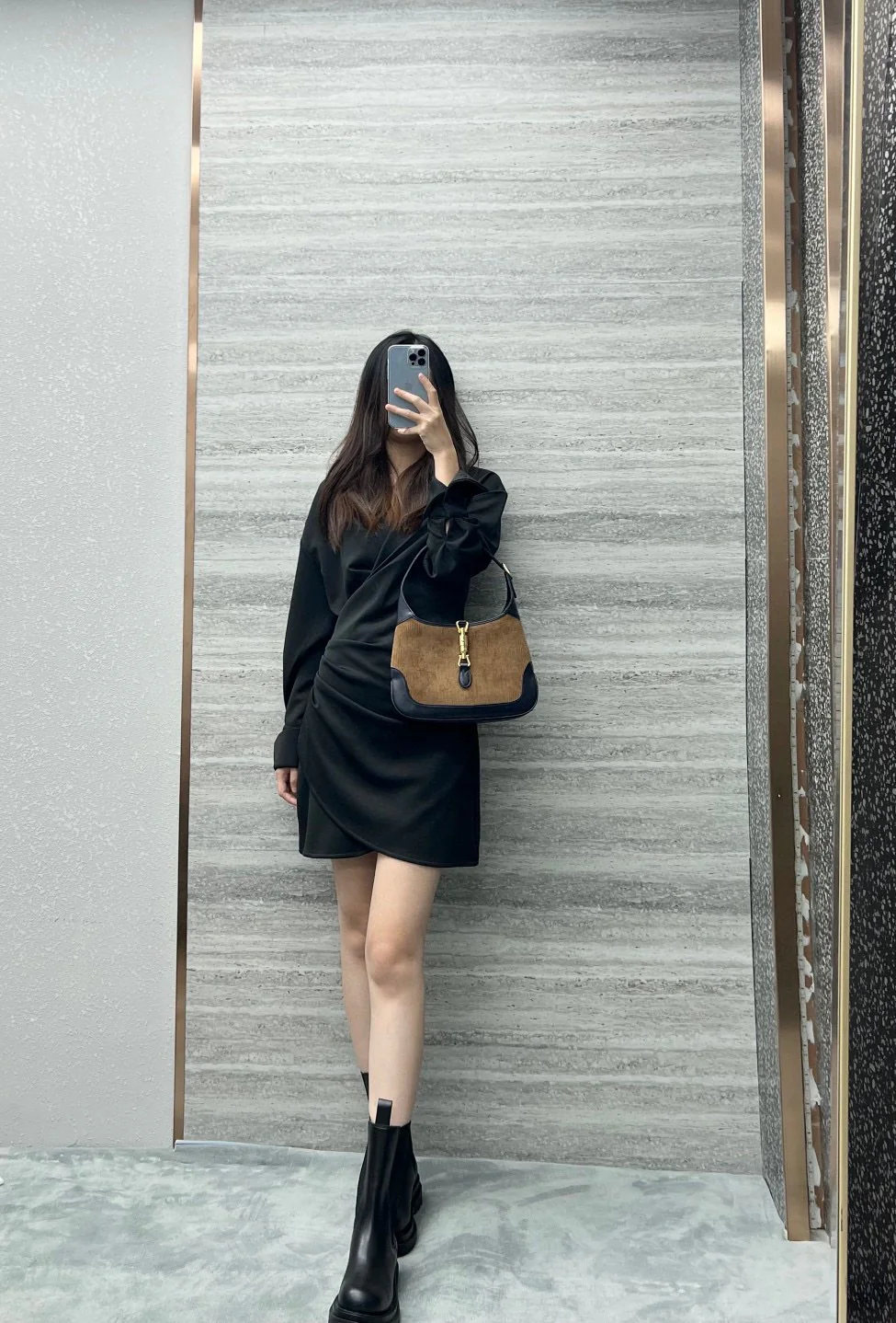 Gucci Jackie 1961 Полосатый бархат - 3