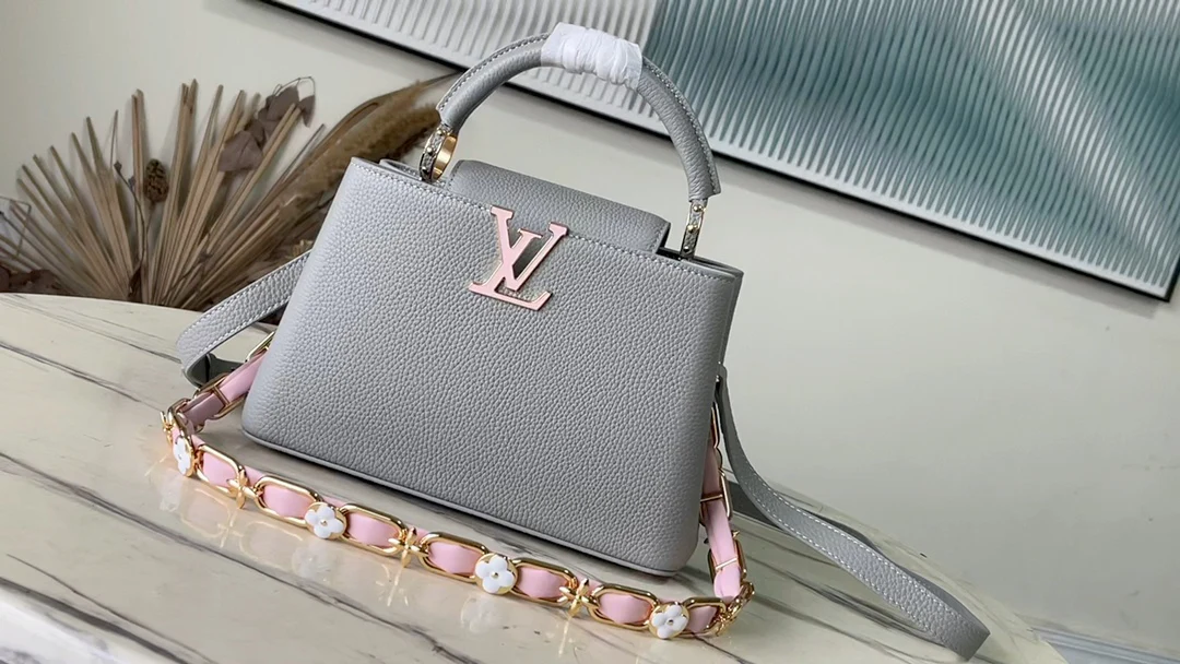 m23280-LV-capucines Маленькая сумочка/сумка через плечо - Серая