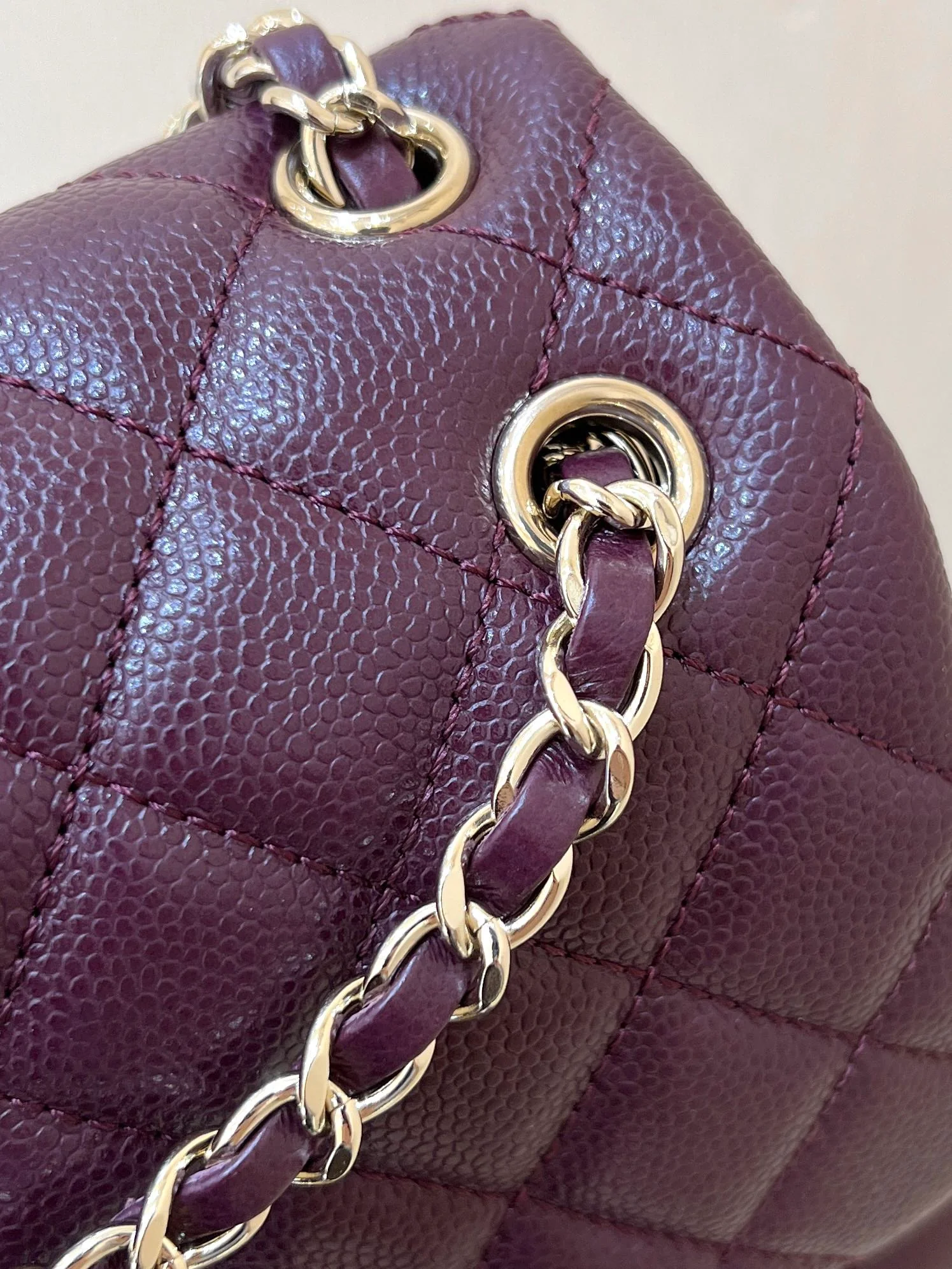 Рюкзак Chanel 24a-duma Frog, маленький, бордовый