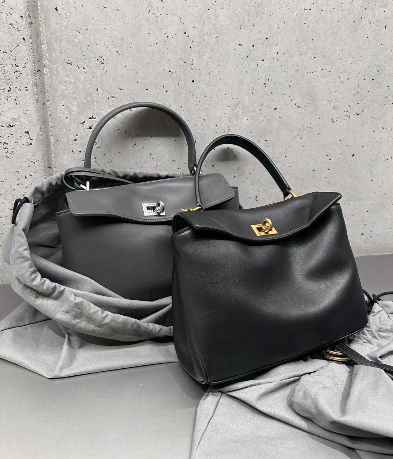 Сумка Balenciaga Rodeo - S28 - 9 см - Серая