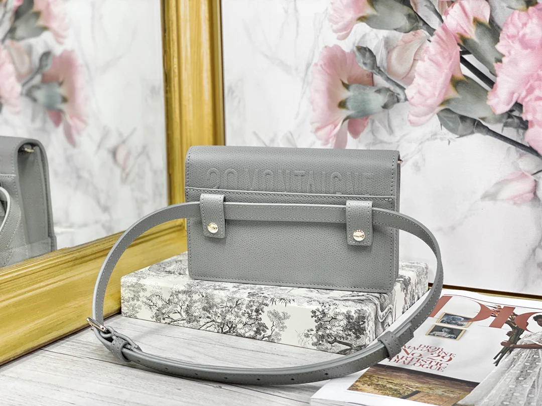 Сумка-трансформер Dior 30 Montaigne 2-в-1 (сумка/поясная сумка) - Серый камень