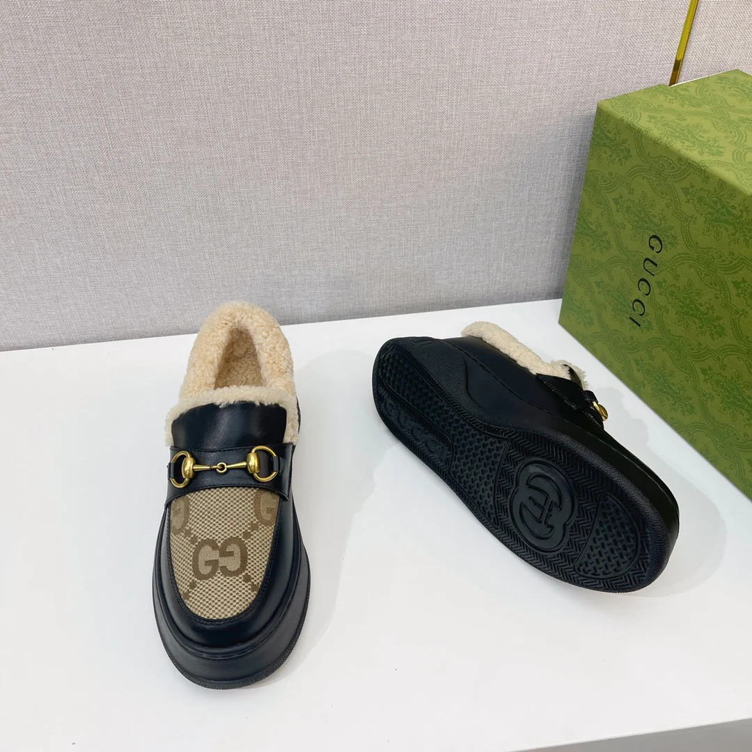 Gucci - Меховые зимние сапоги