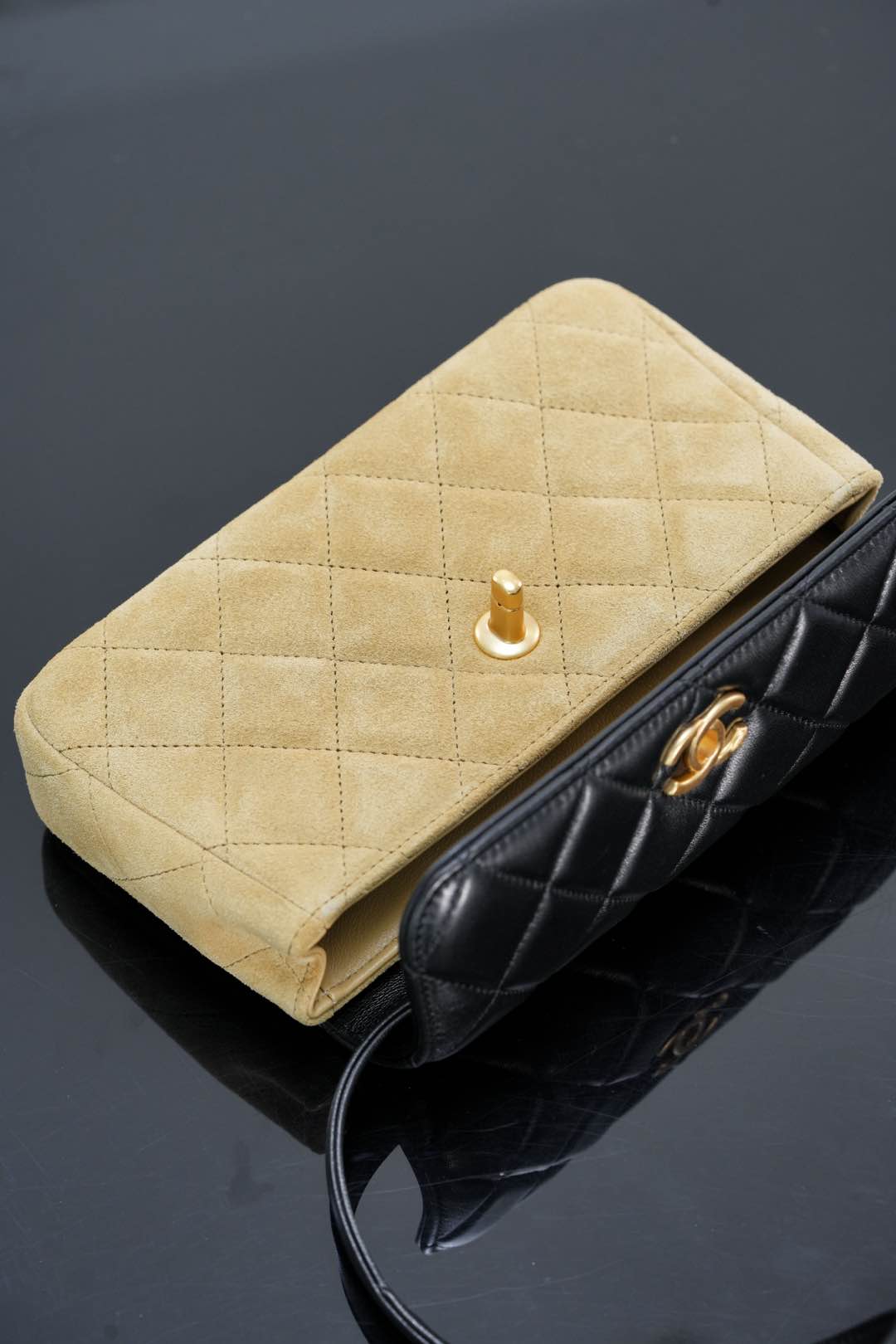 Chanel -??? - высококачественная кожаная сумка с клапаном ручной работы