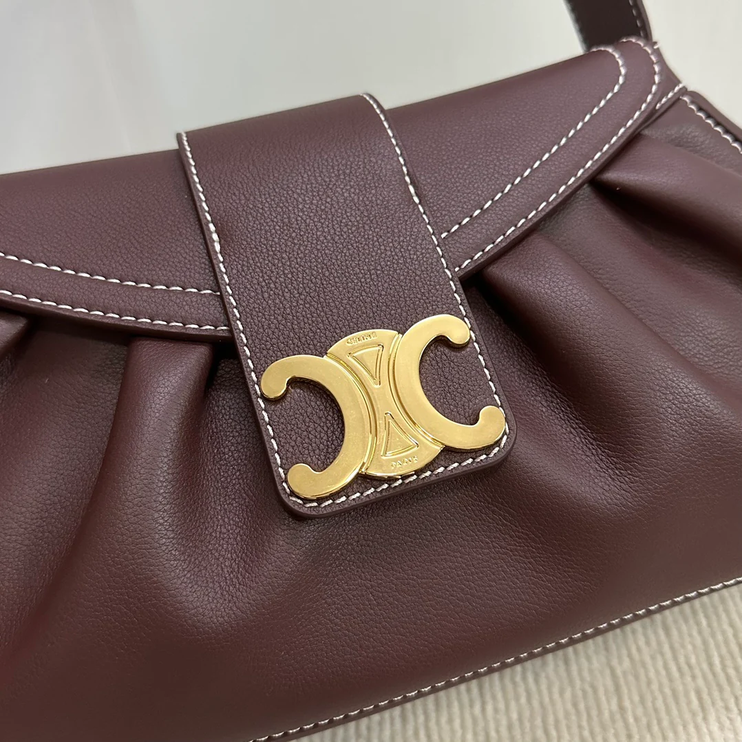 Сумка Celine Polly - бордовая