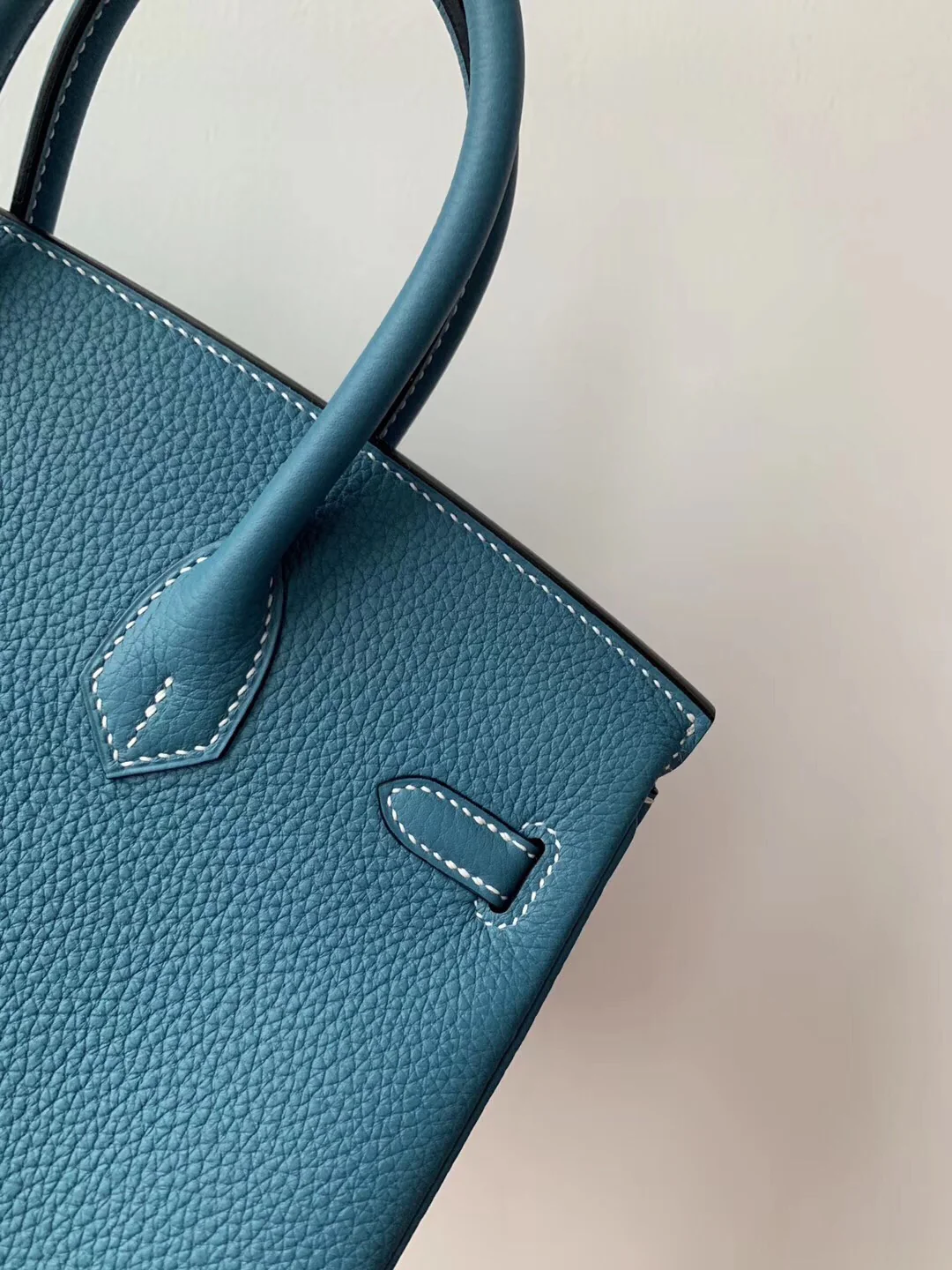 Сумка Hermes Birkin 25 Togo 75 Denim Blue с золотой пряжкой