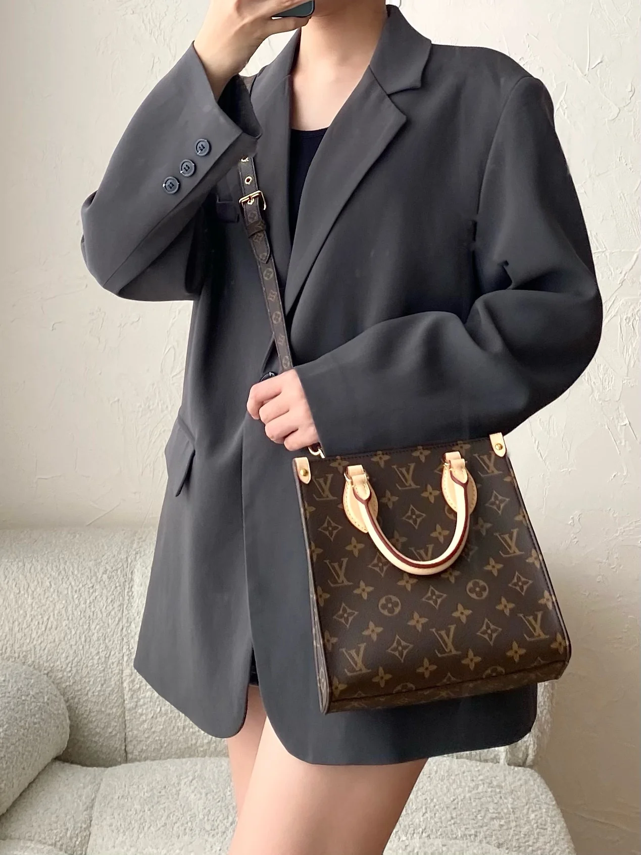 m46265-LV-sac-plat-bb Сумка для нот - Сумка через плечо