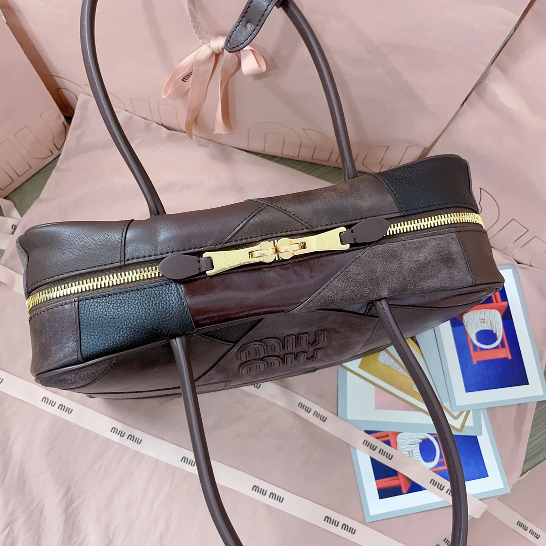 Портфель Miu Miu-5bb117 из кожи с лоскутным дизайном