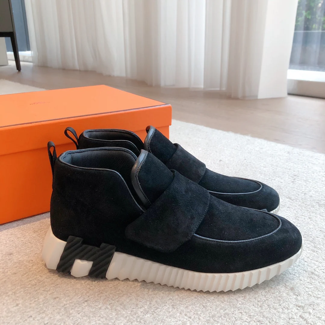 Новые кроссовки Hermes Giga 2023 года - унисекс - черные - 1