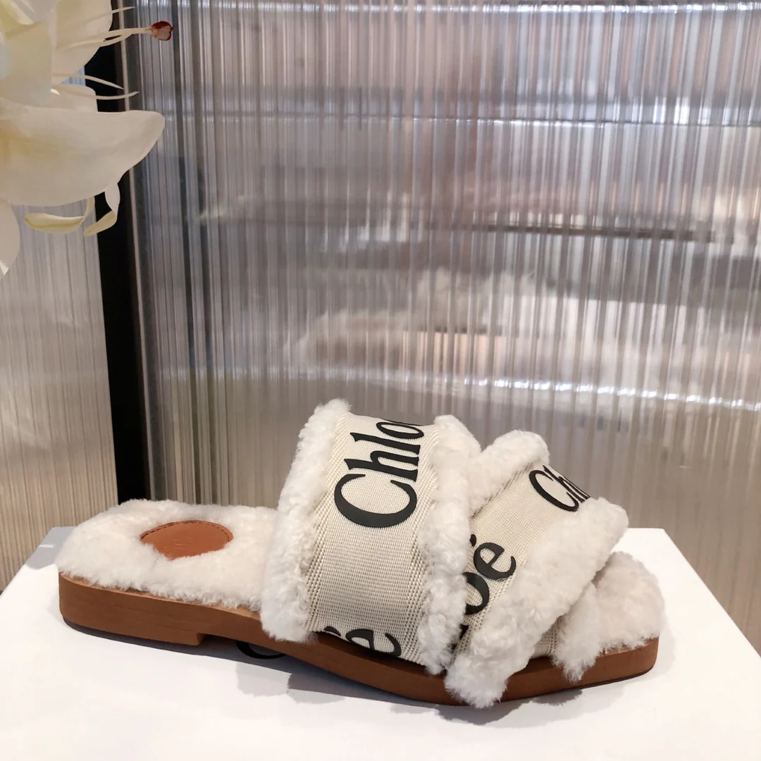 Туфли Chloe - Chloe - из овечьей шерсти - белые