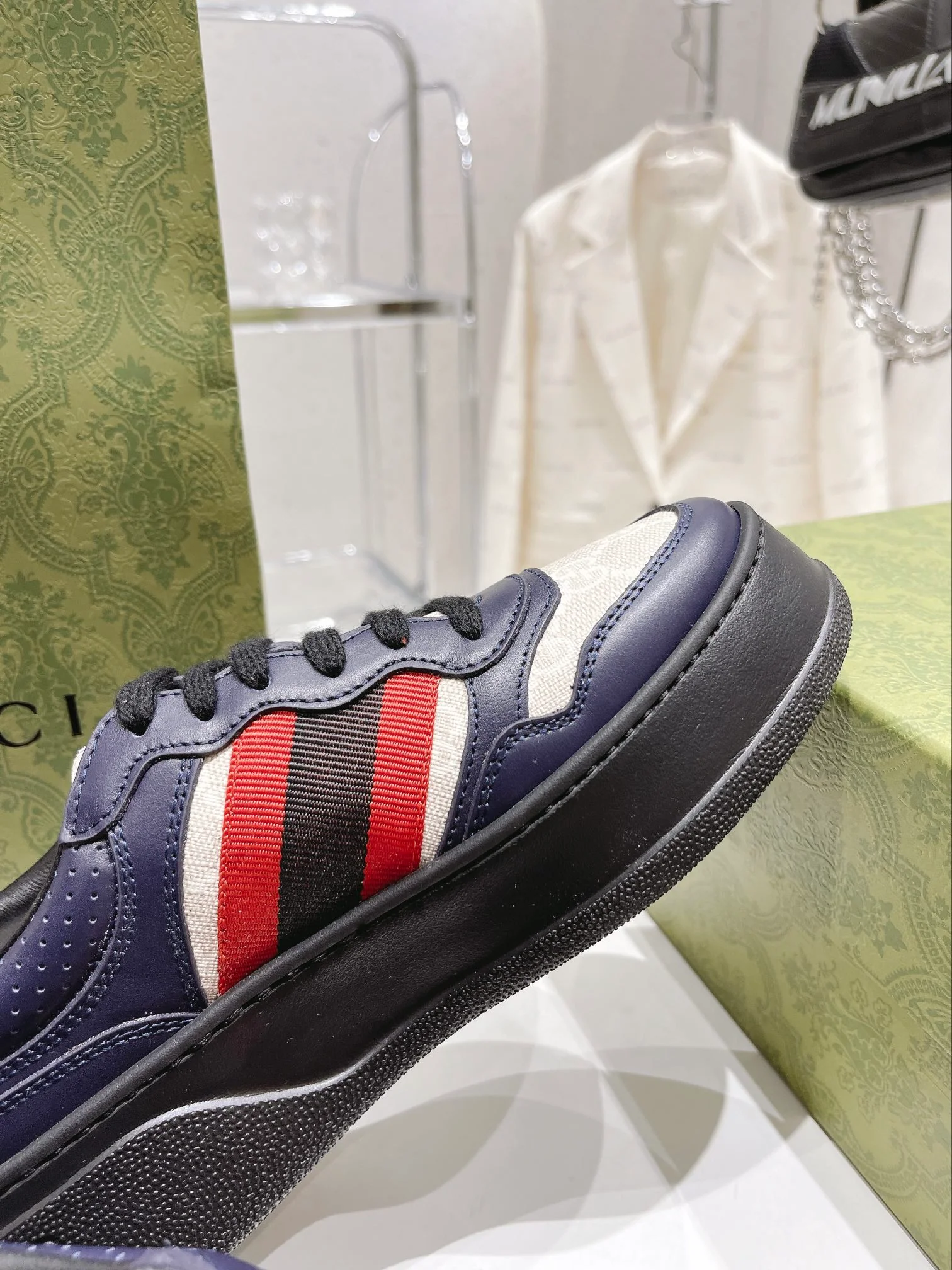 Кроссовки Gucci Chunky B Series на платформе - унисекс - черные